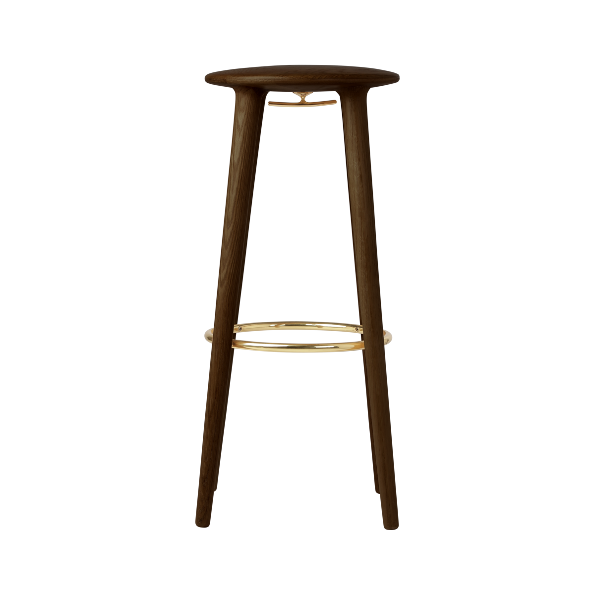 The Socialite bar stool in Eiche Dunkel präsentiert im Onlineshop von KAQTU Design AG. Barhocker ist von Umage