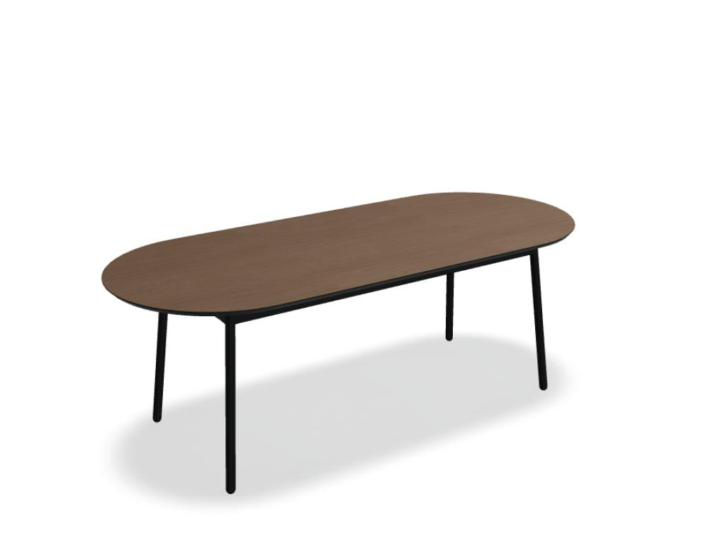 Unit UN219 - Tisch in FENIX Schwarz Matt präsentiert im Onlineshop von KAQTU Design AG. Esstisch ist von Mdd