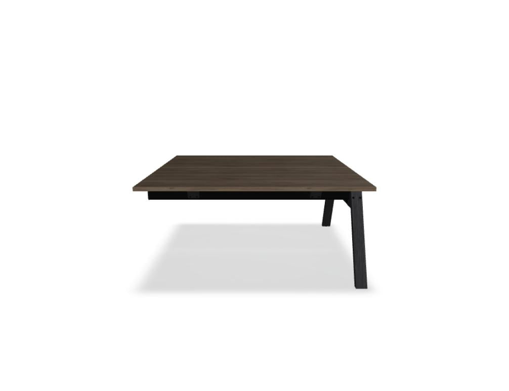 Viga V216LM - Doppelschreibtisch in Dunkle Walnuss präsentiert im Onlineshop von KAQTU Design AG. Schreibtisch ist von Mdd