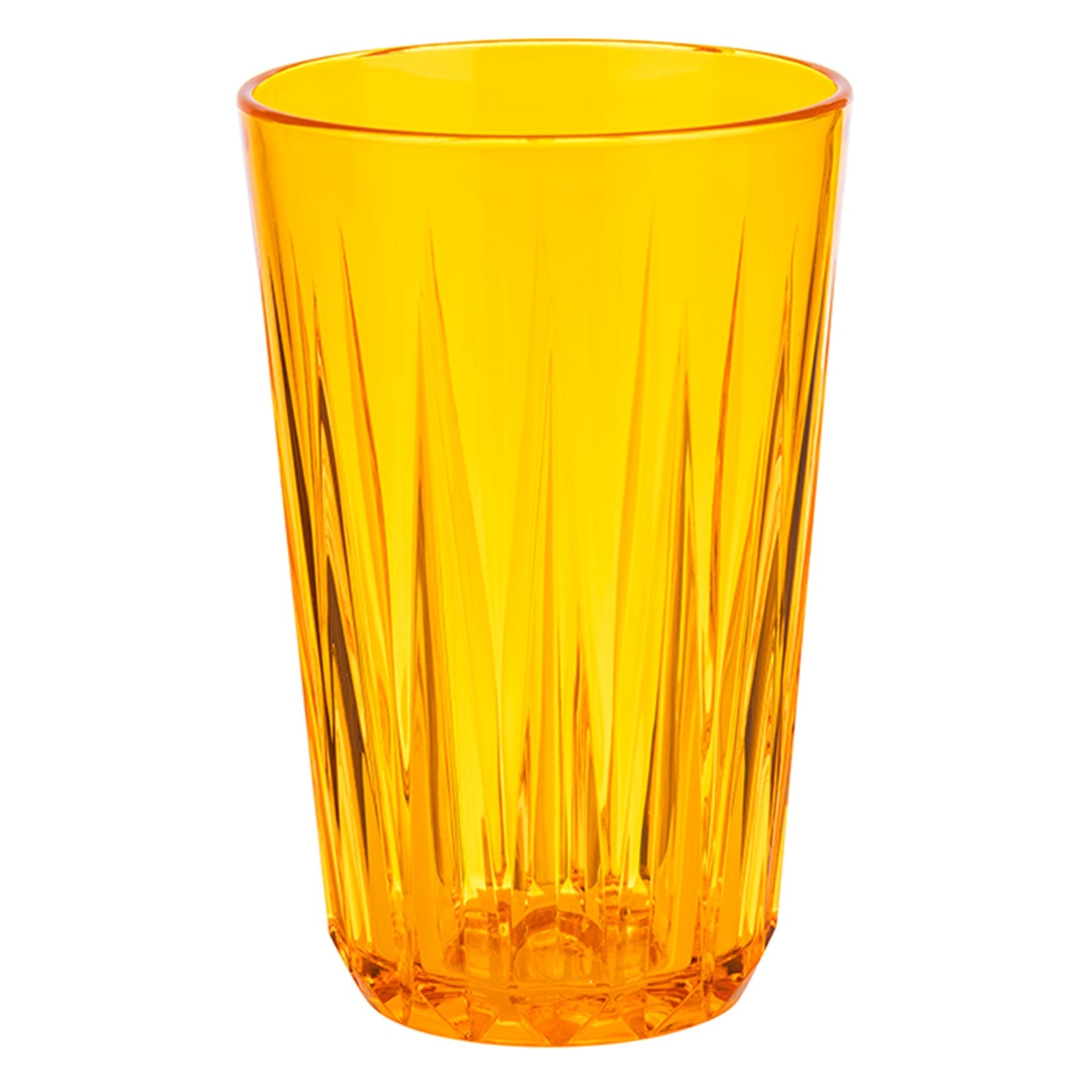 Trinkbecher Crystal orange D8cm, H12.5cm, 300ml in Orange präsentiert im Onlineshop von KAQTU Design AG. Glas ist von Buffet&Display
