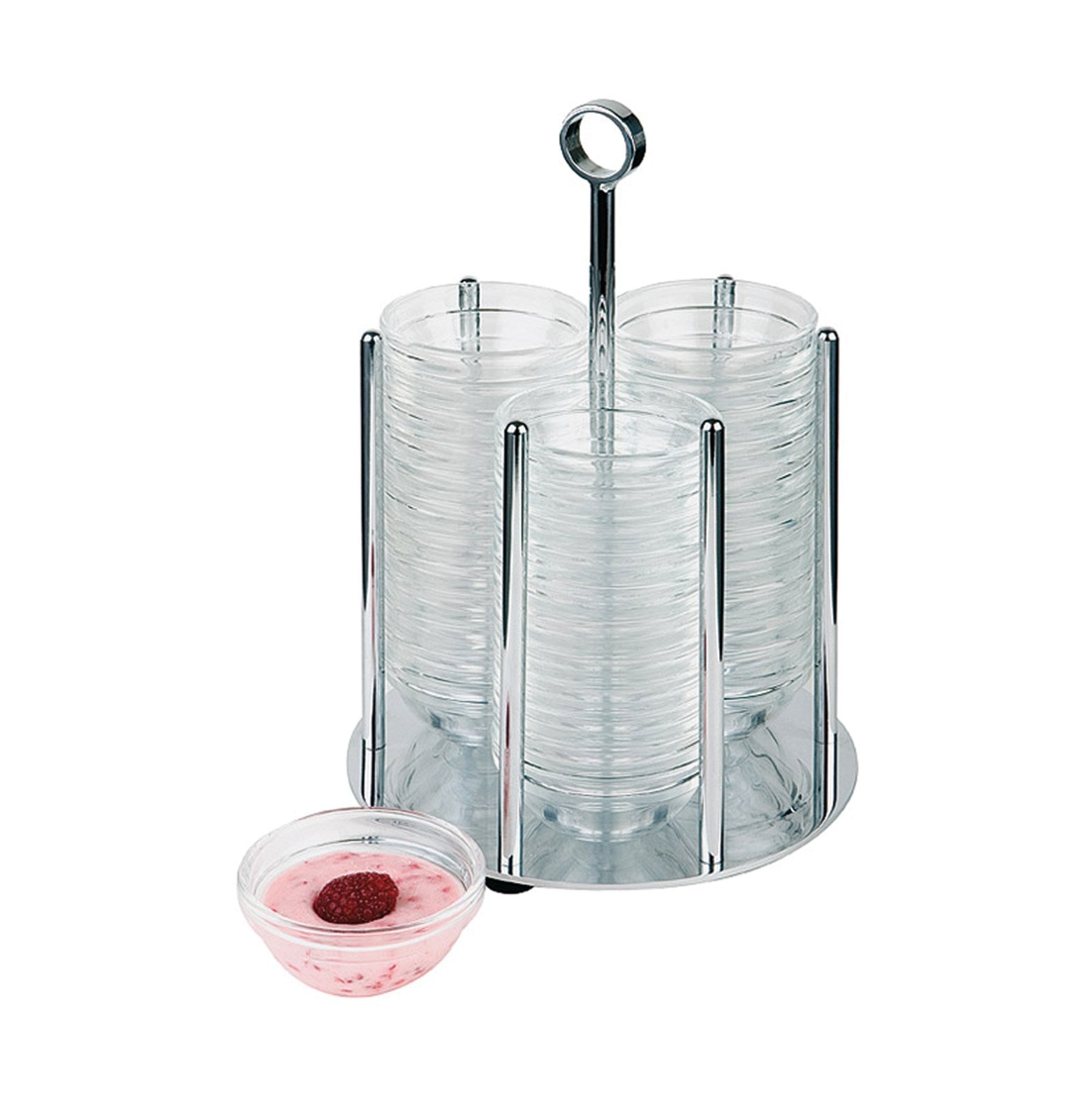 Schälchenspender Mini, inkl. 36 Glasschalen in  präsentiert im Onlineshop von KAQTU Design AG. Schale ist von Buffet&Display