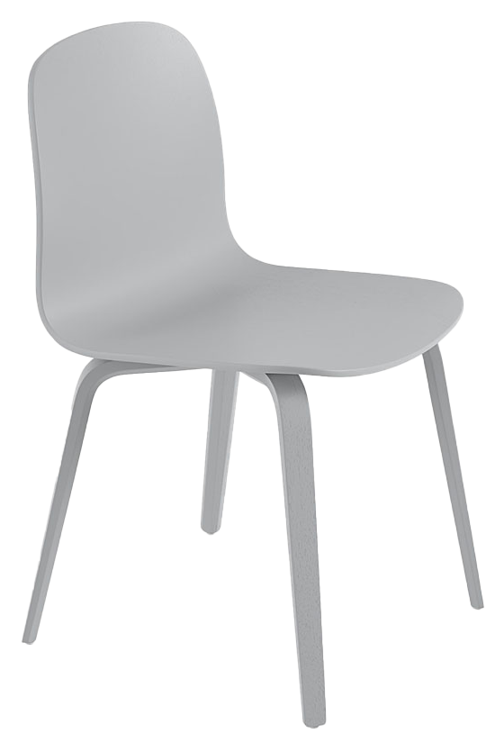Visu Stuhl in Grau präsentiert im Onlineshop von KAQTU Design AG. Stuhl ist von Muuto