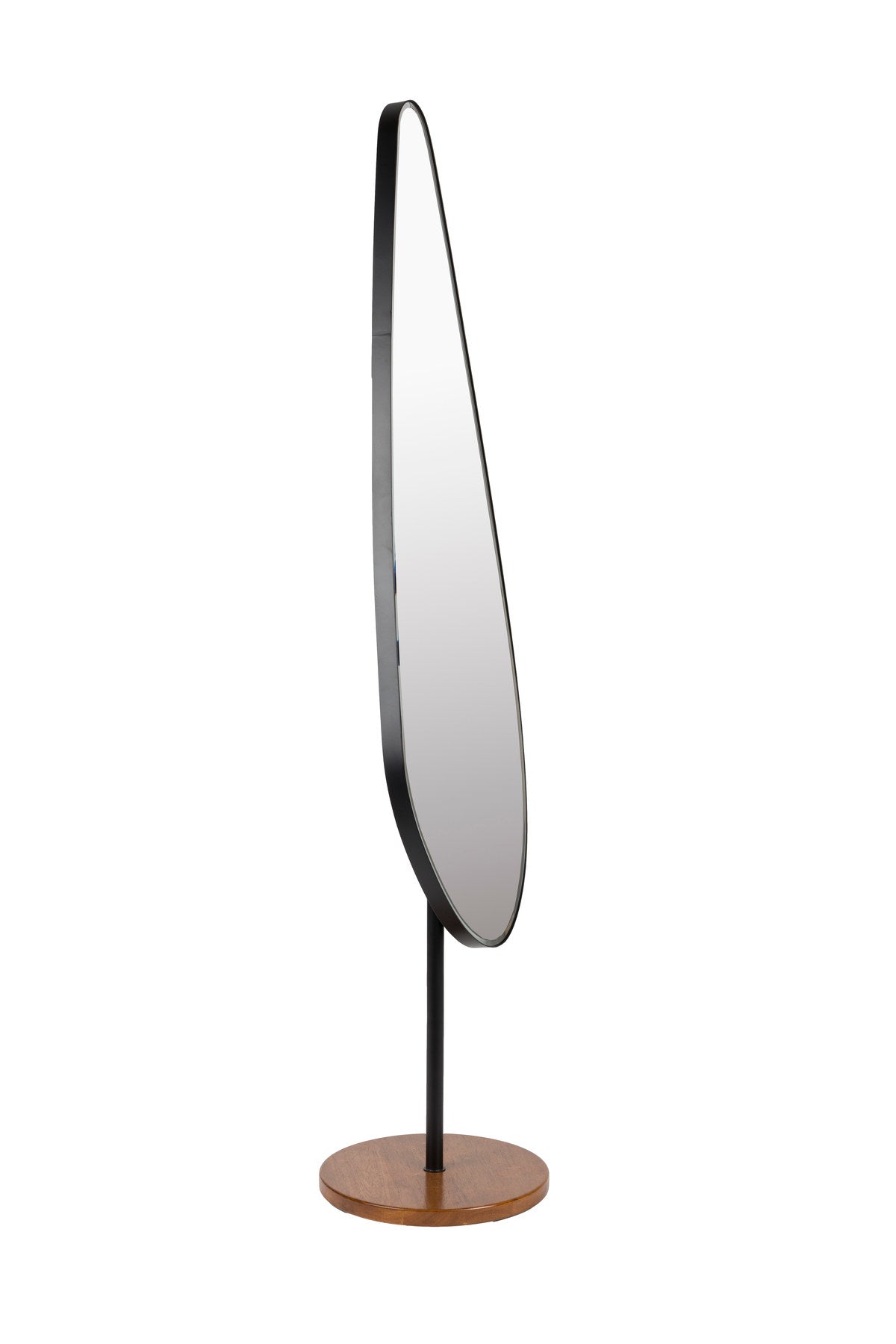 Dropz Mirror in Schwarz präsentiert im Onlineshop von KAQTU Design AG. Standspiegel ist von White Label Living