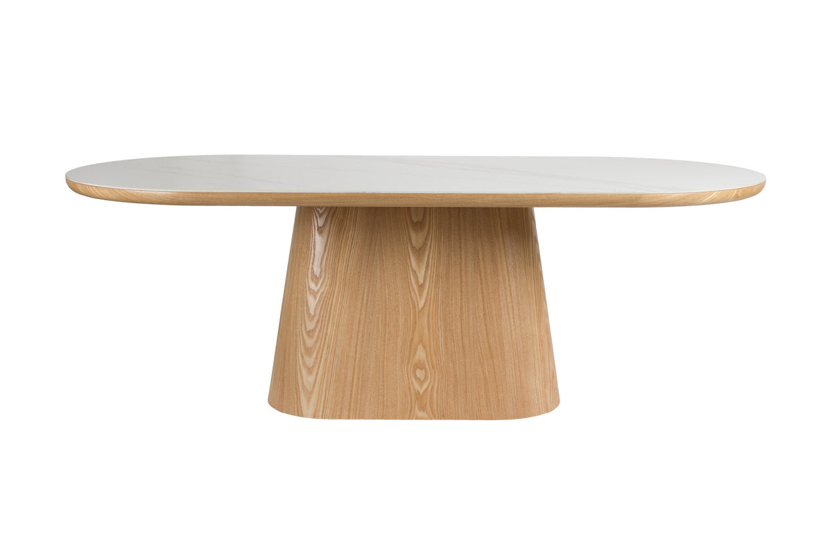 Almira Esstisch Oval in Natur präsentiert im Onlineshop von KAQTU Design AG. Esstisch ist von White Label Living