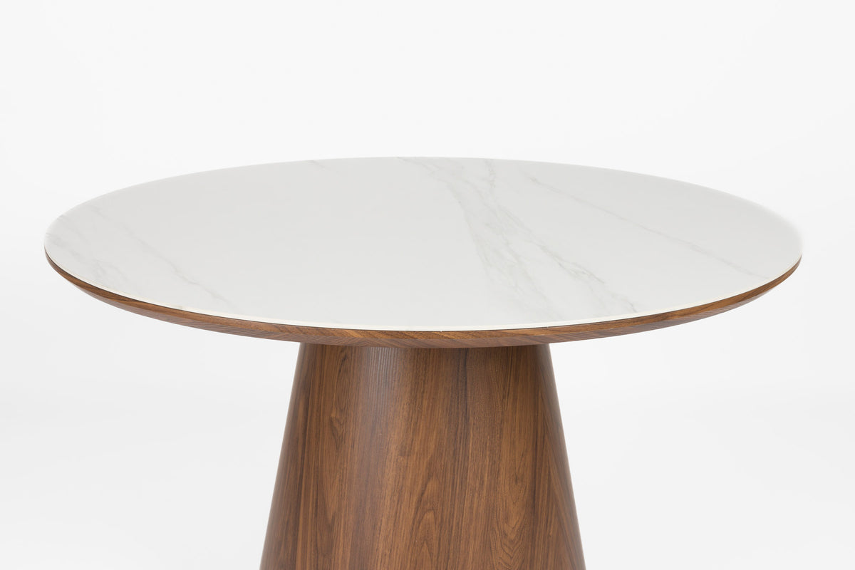 Almira Esstisch Round in Braun präsentiert im Onlineshop von KAQTU Design AG. Esstisch ist von White Label Living