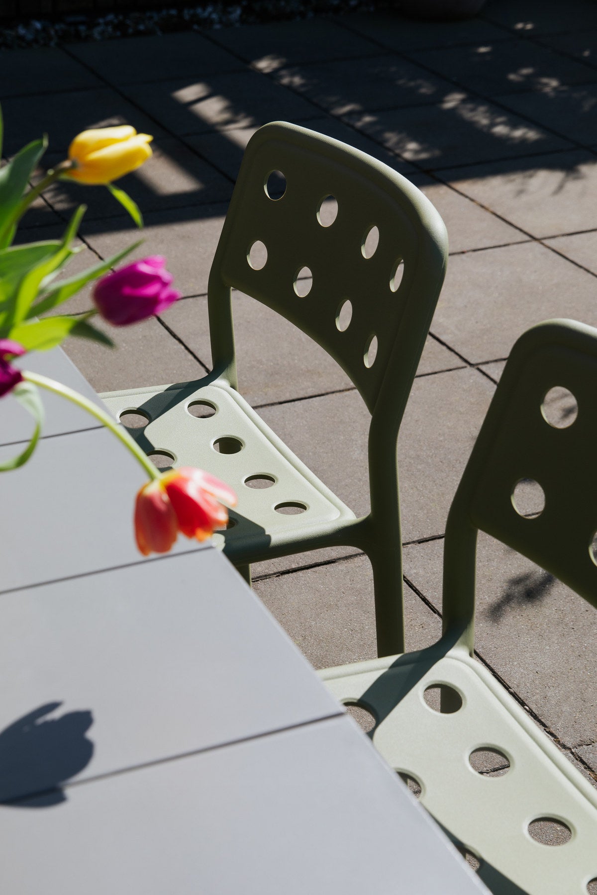 Gartenstuhl Serra Green in Grün präsentiert im Onlineshop von KAQTU Design AG. Gartenstuhl ist von White Label Living