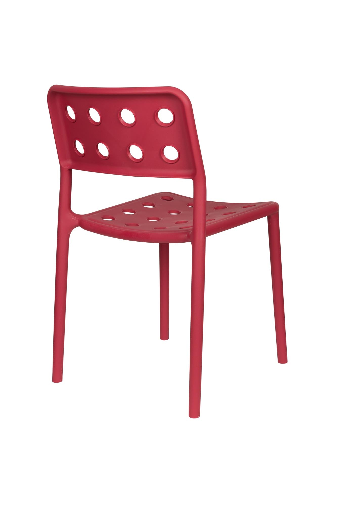 Setzen Sie Akzente in Ihrem Garten mit dem stilvollen Gartenstuhl Serra Red von White Label Living – langlebig, vielseitig und ein echter Hingucker!