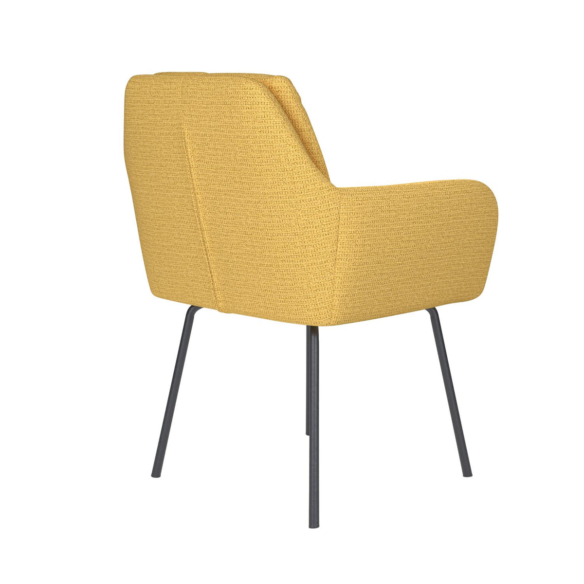 Stuhl Pete 4 Metal Legs in Gelb präsentiert im Onlineshop von KAQTU Design AG. Stuhl ist von White Label Living