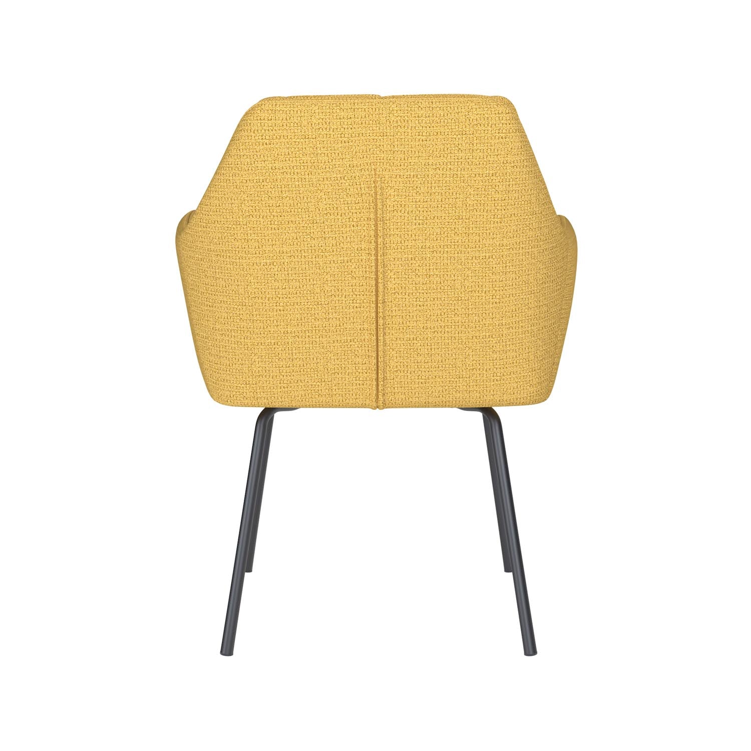 Stuhl Pete 4 Metal Legs in Ochre präsentiert im Onlineshop von KAQTU Design AG. Stuhl ist von White Label Living