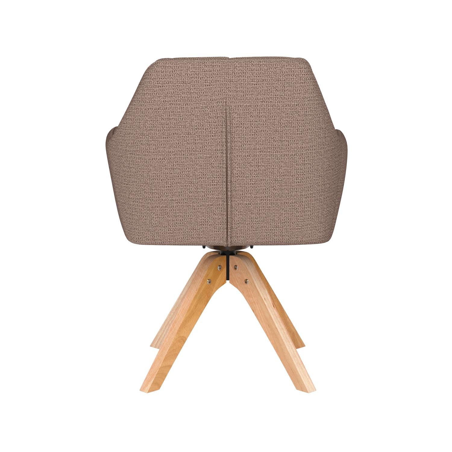 Erleben Sie den Stuhl Pete Wooden Swivel von White Label Living – eine harmonische Verbindung aus modernem Design und höchstem Sitzkomfort.