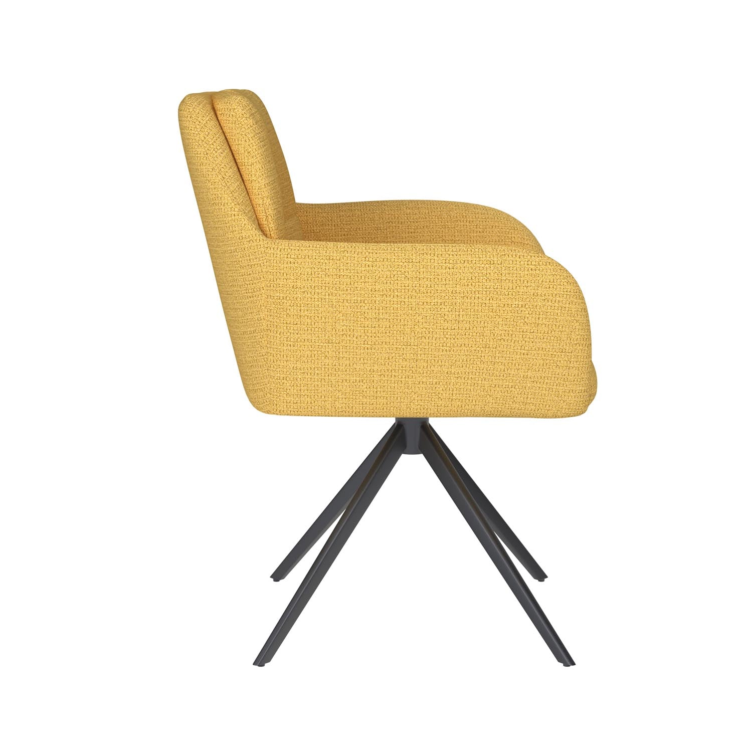 Erleben Sie den Stuhl Pete Metal Swivel von White Label Living – eine harmonische Verbindung aus modernem Design, exzellentem Komfort und anpassbaren Untergestellen.