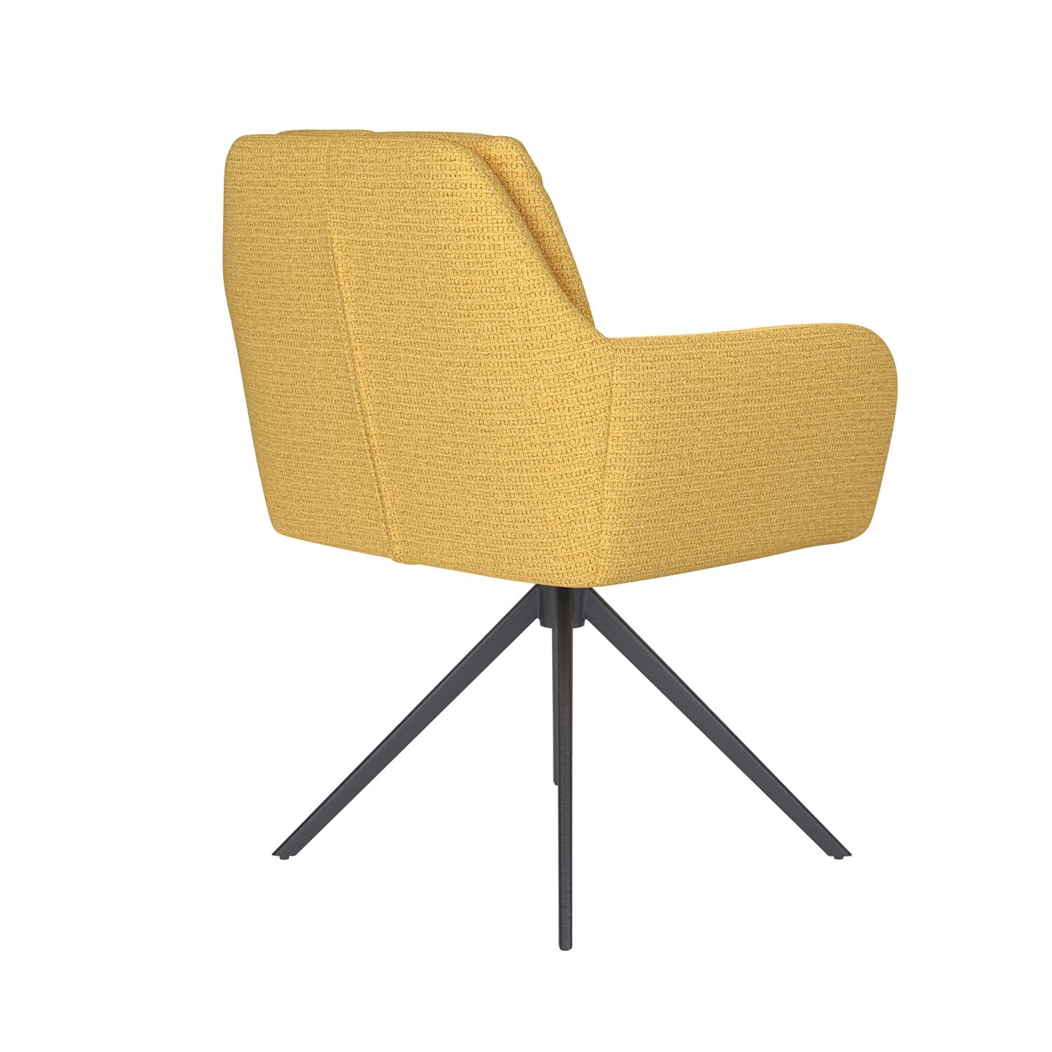 Entdecken Sie den eleganten Stuhl Pete Metal Swivel von White Label Living – stilvolles Design, hohe Bequemlichkeit und vielfältige Farb- und Gestelloptionen.