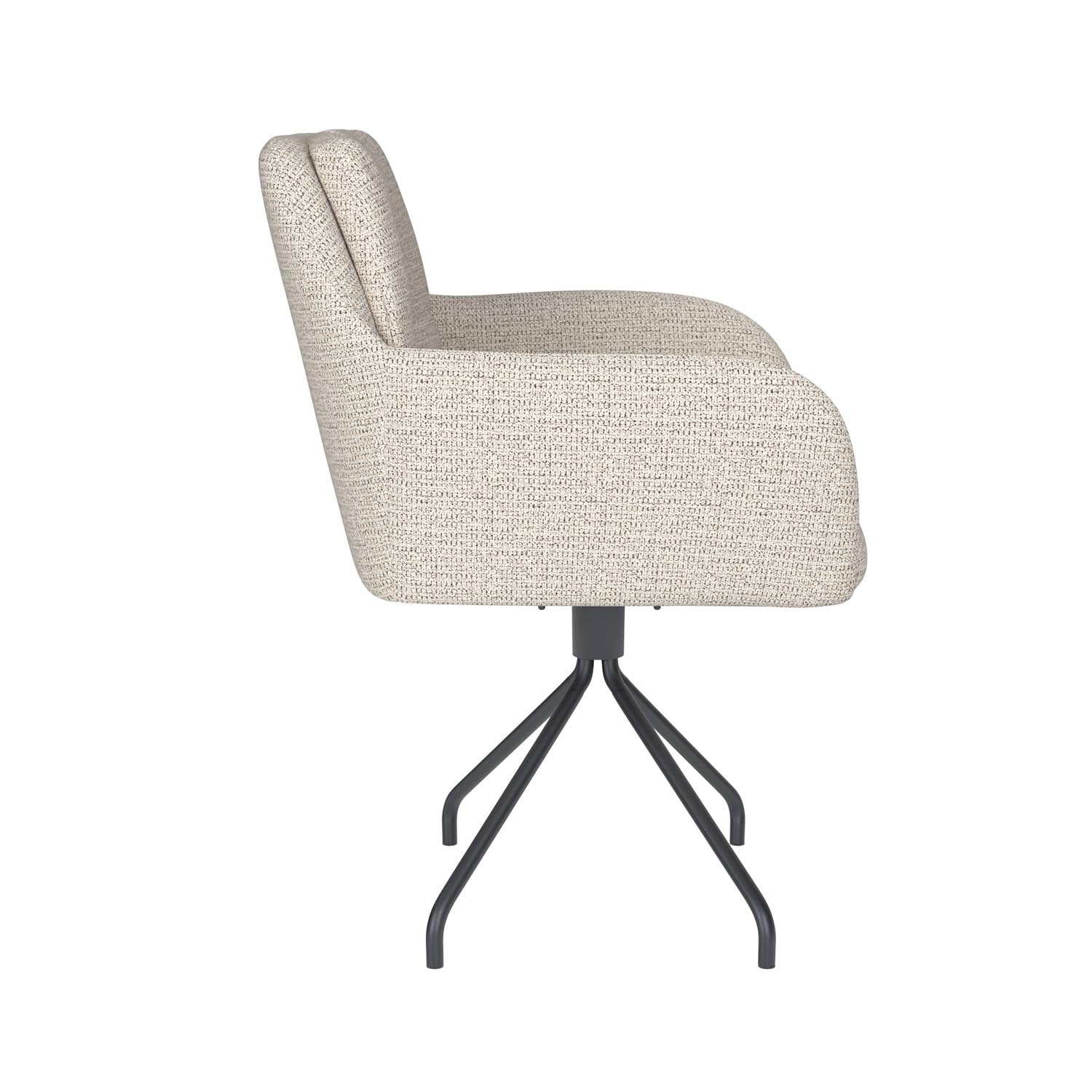 Erleben Sie den Stuhl Pete Spider Swivel von White Label Living – eine harmonische Verbindung aus modernem Design und höchstem Sitzkomfort.