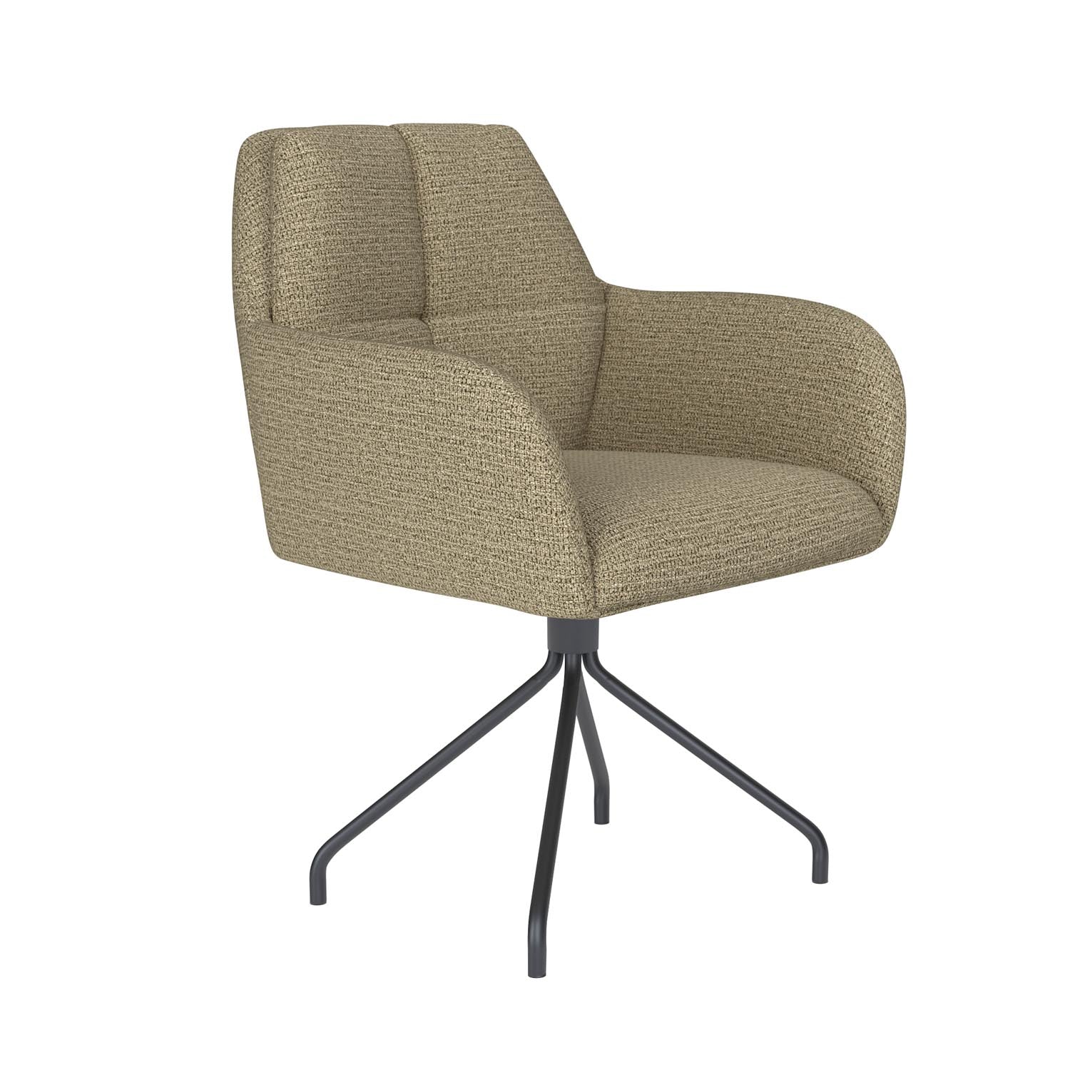 Stuhl Pete Spider Swivel in Grün präsentiert im Onlineshop von KAQTU Design AG. Stuhl ist von White Label Living