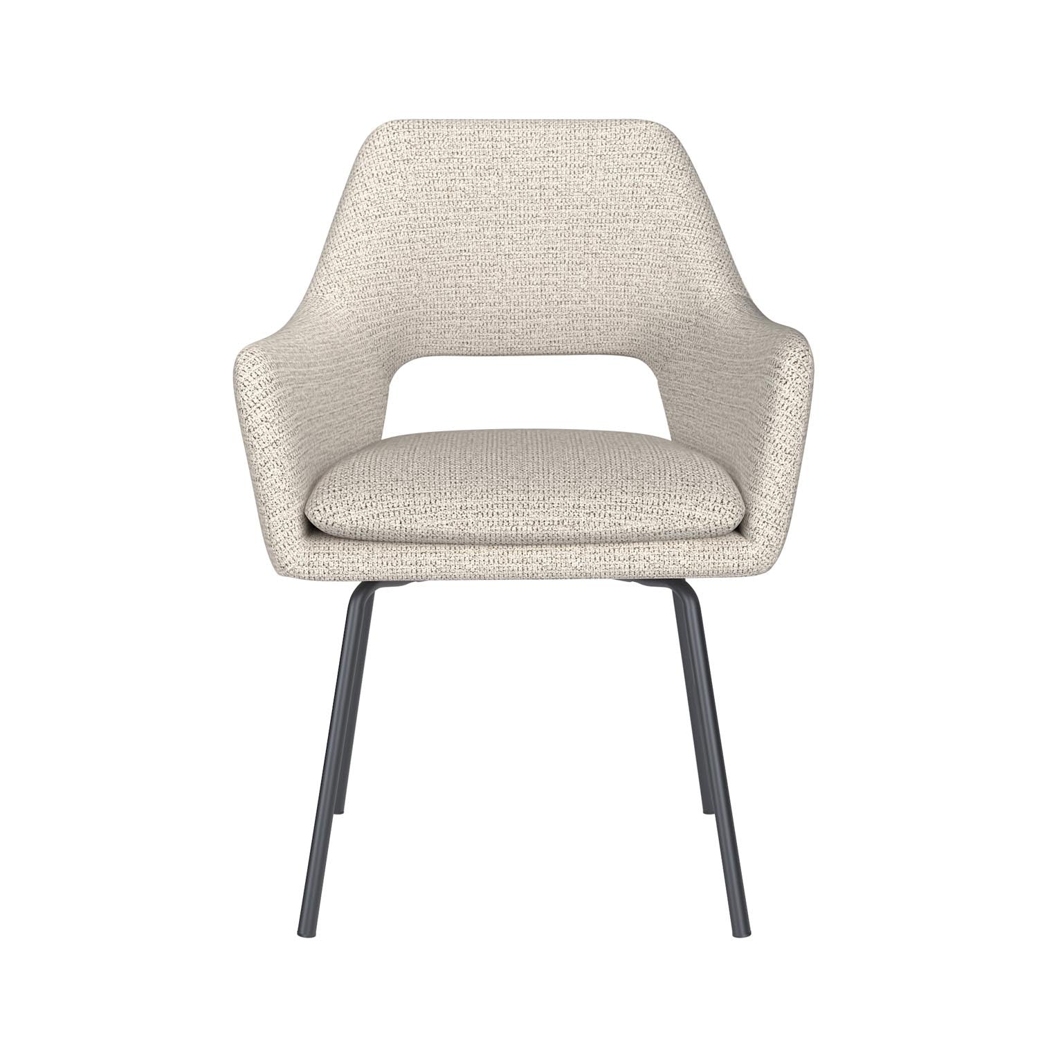 Stuhl Mos 4 Metal Legs in Off-White präsentiert im Onlineshop von KAQTU Design AG. Stuhl ist von White Label Living