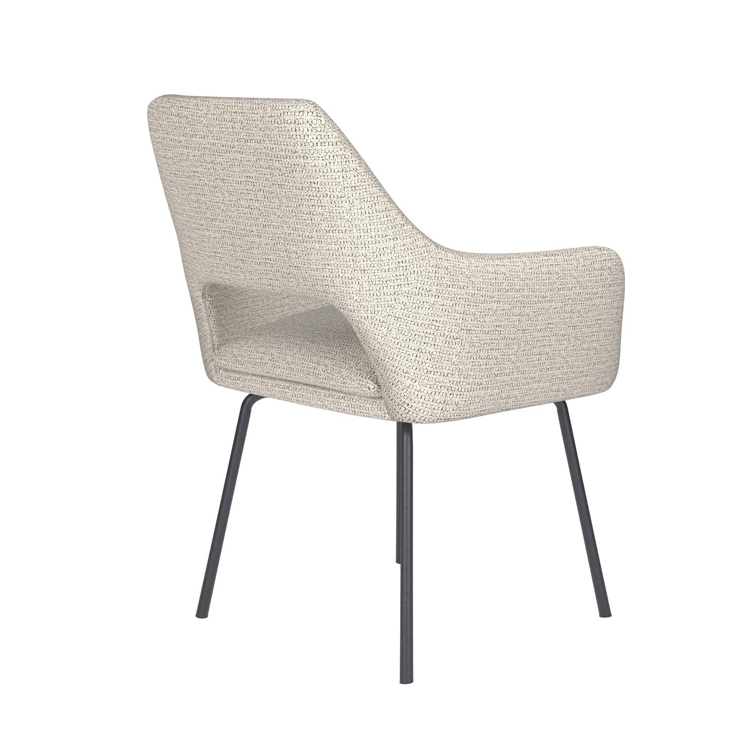 Stuhl Mos 4 Metal Legs in Off-White präsentiert im Onlineshop von KAQTU Design AG. Stuhl ist von White Label Living