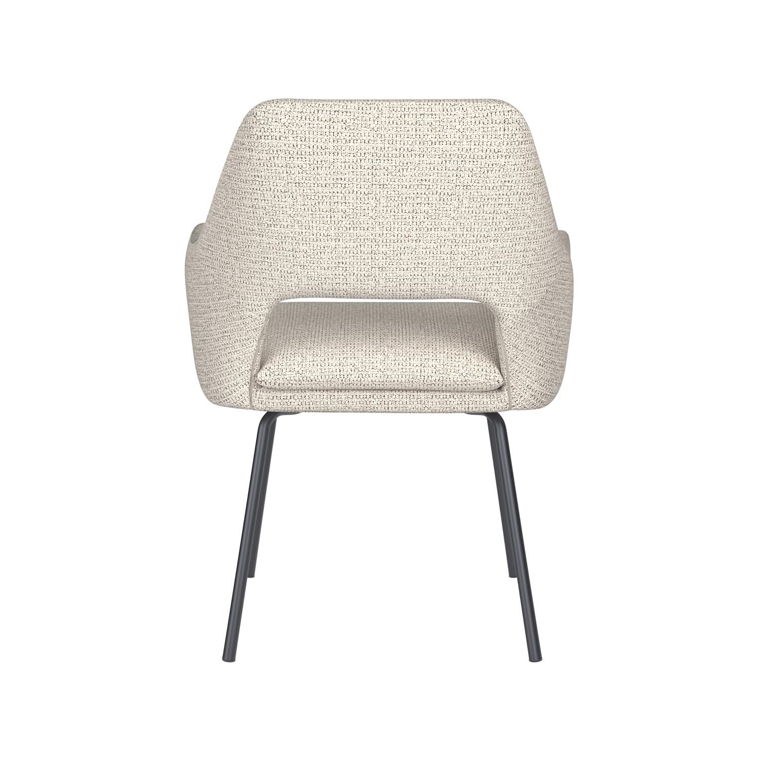 Stuhl Mos 4 Metal Legs in Off-White präsentiert im Onlineshop von KAQTU Design AG. Stuhl ist von White Label Living