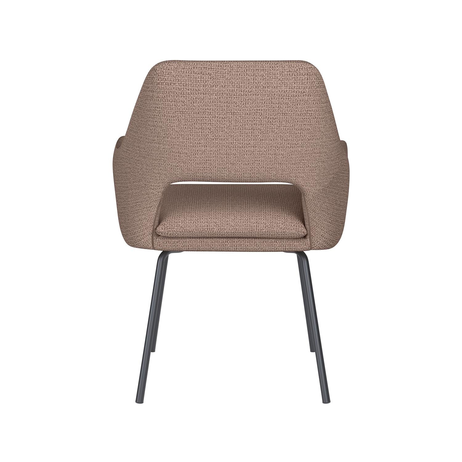 Stuhl Mos 4 Metal Legs in Taupe präsentiert im Onlineshop von KAQTU Design AG. Stuhl ist von White Label Living