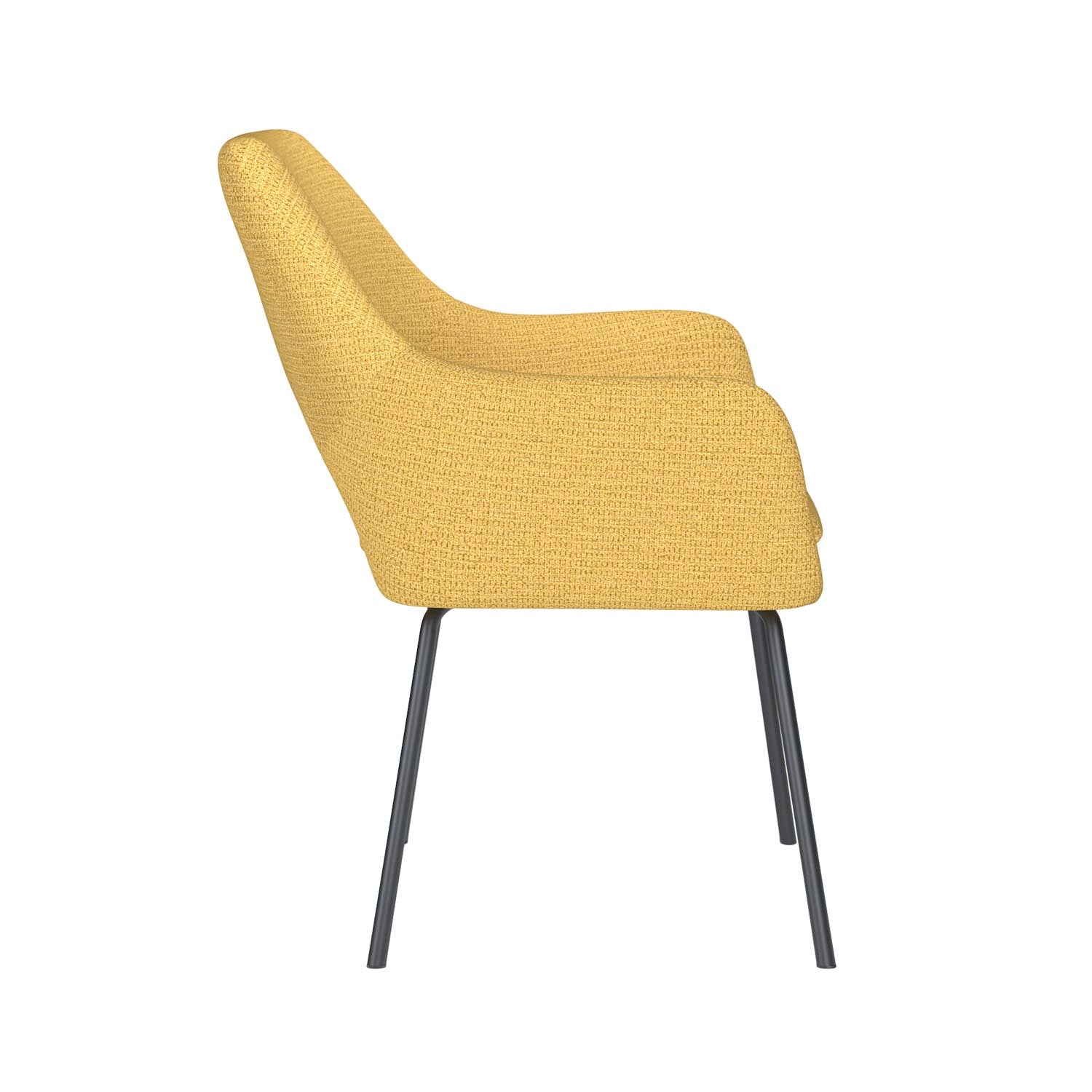 Stuhl Mos 4 Metal Legs in Ochre präsentiert im Onlineshop von KAQTU Design AG. Stuhl ist von White Label Living