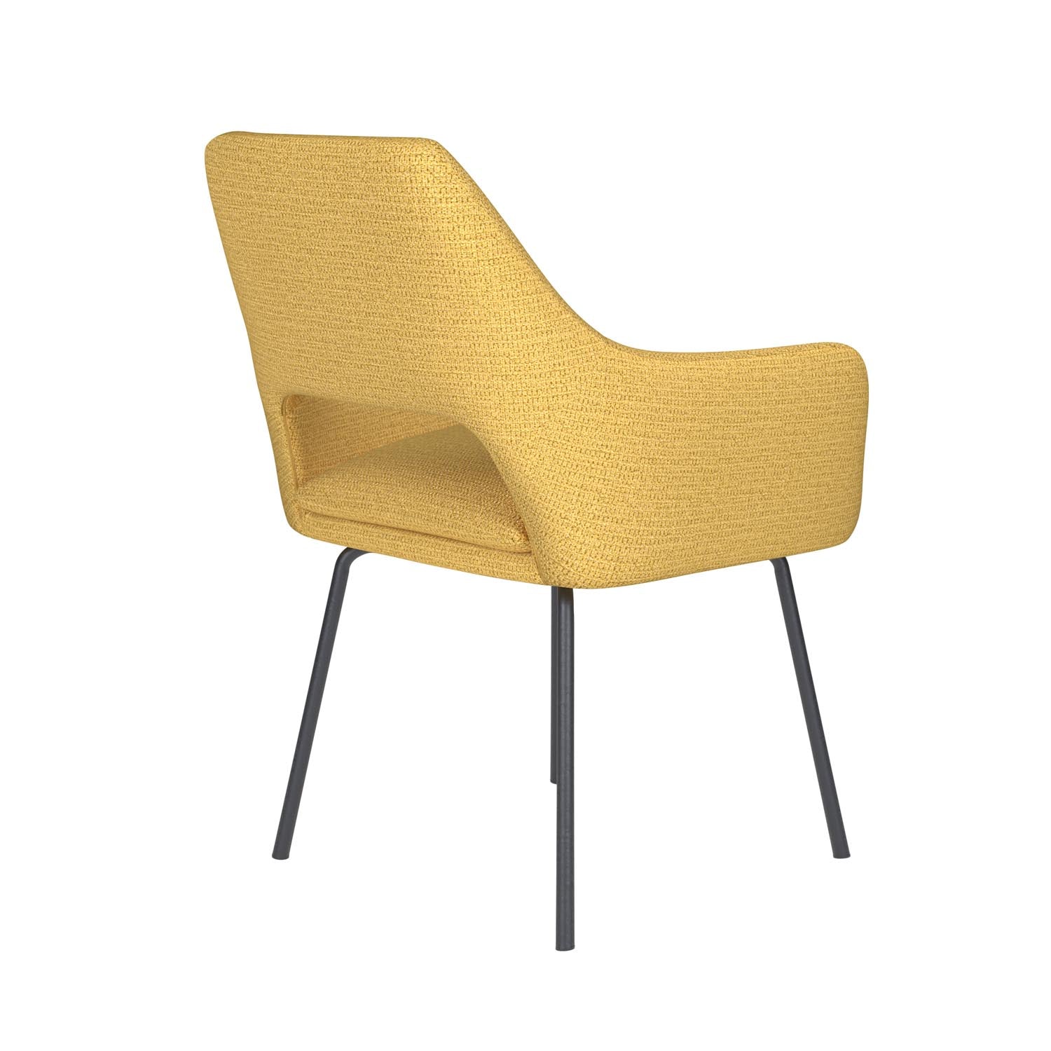 Stuhl Mos 4 Metal Legs in Ochre präsentiert im Onlineshop von KAQTU Design AG. Stuhl ist von White Label Living