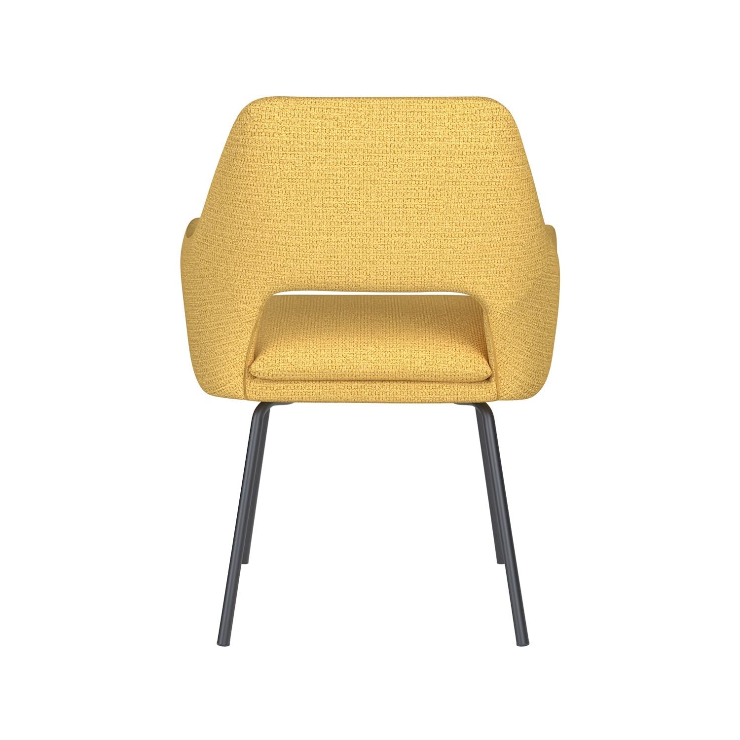 Stuhl Mos 4 Metal Legs in Ochre präsentiert im Onlineshop von KAQTU Design AG. Stuhl ist von White Label Living