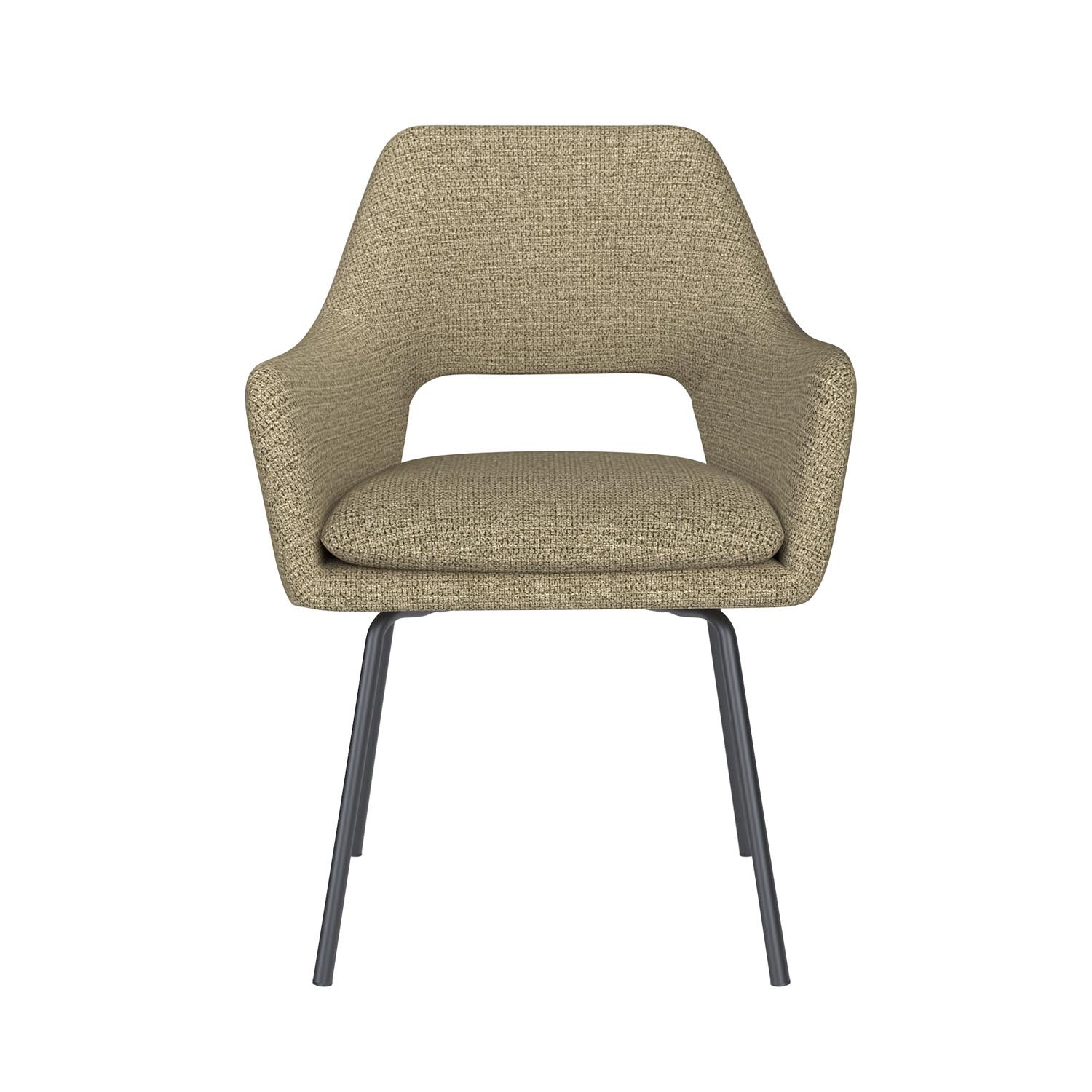Stuhl Mos 4 Metal Legs in Grün präsentiert im Onlineshop von KAQTU Design AG. Stuhl ist von White Label Living