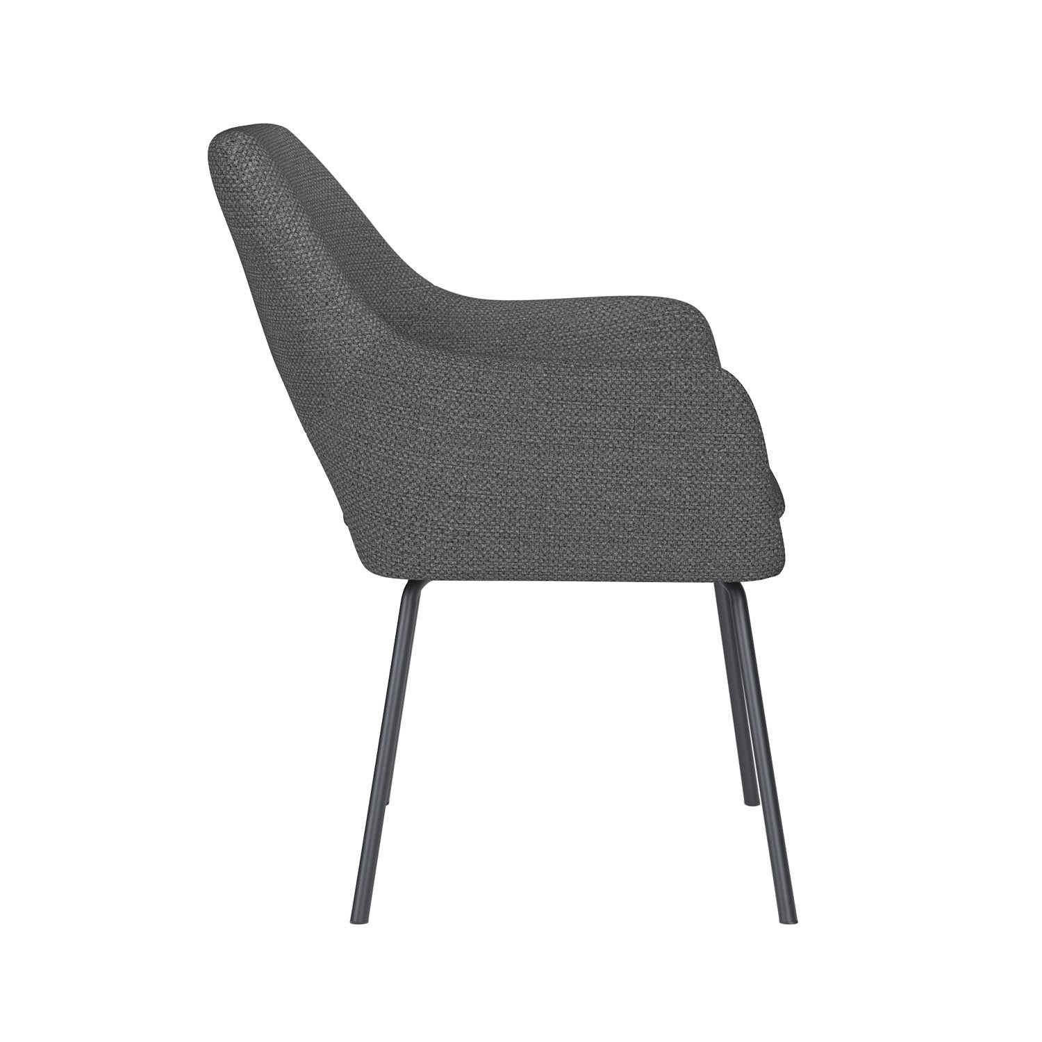 Stuhl Mos 4 Metal Legs in Grau präsentiert im Onlineshop von KAQTU Design AG. Stuhl ist von White Label Living