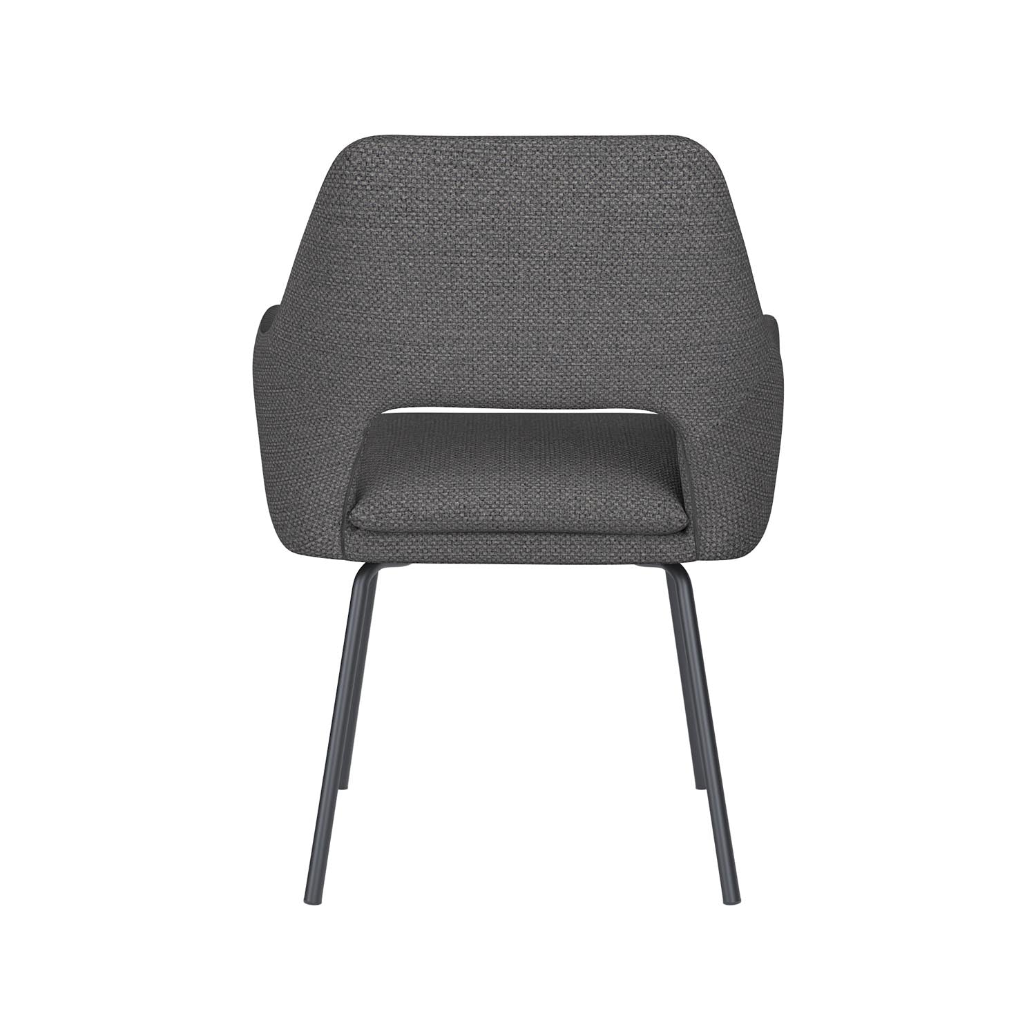 Stuhl Mos 4 Metal Legs in Grau präsentiert im Onlineshop von KAQTU Design AG. Stuhl ist von White Label Living