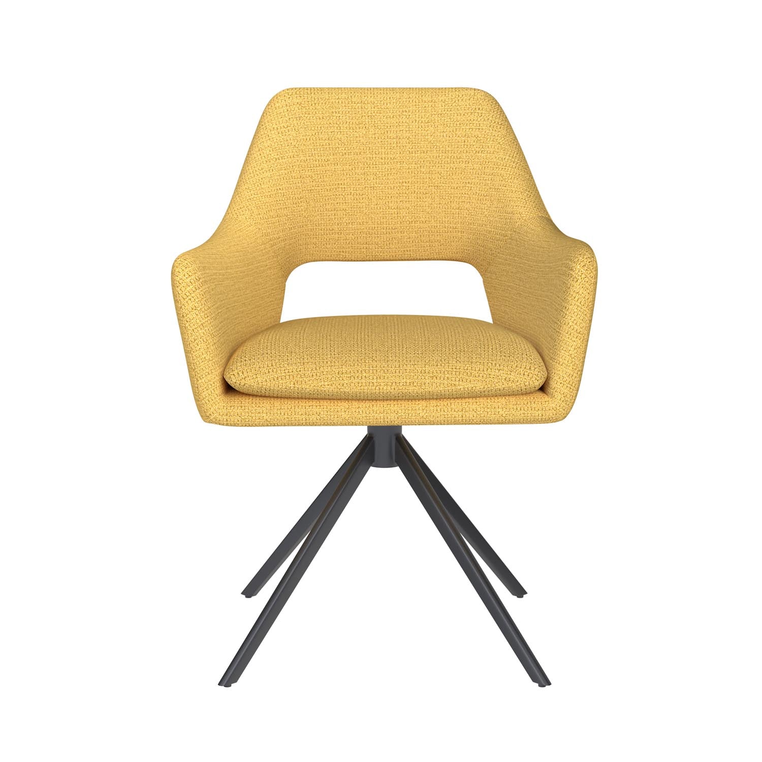 Stuhl Mos Metal Swivel in Ochre präsentiert im Onlineshop von KAQTU Design AG. Stuhl ist von White Label Living