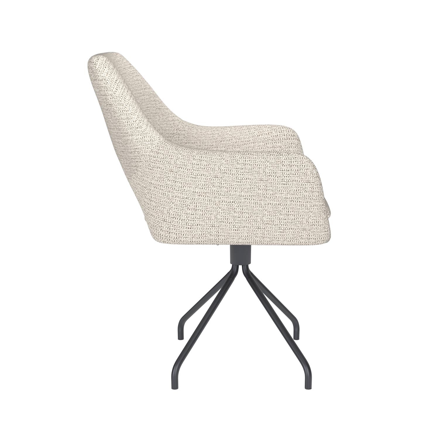 Stuhl Mos Spider Swivel in Off-White präsentiert im Onlineshop von KAQTU Design AG. Stuhl ist von White Label Living