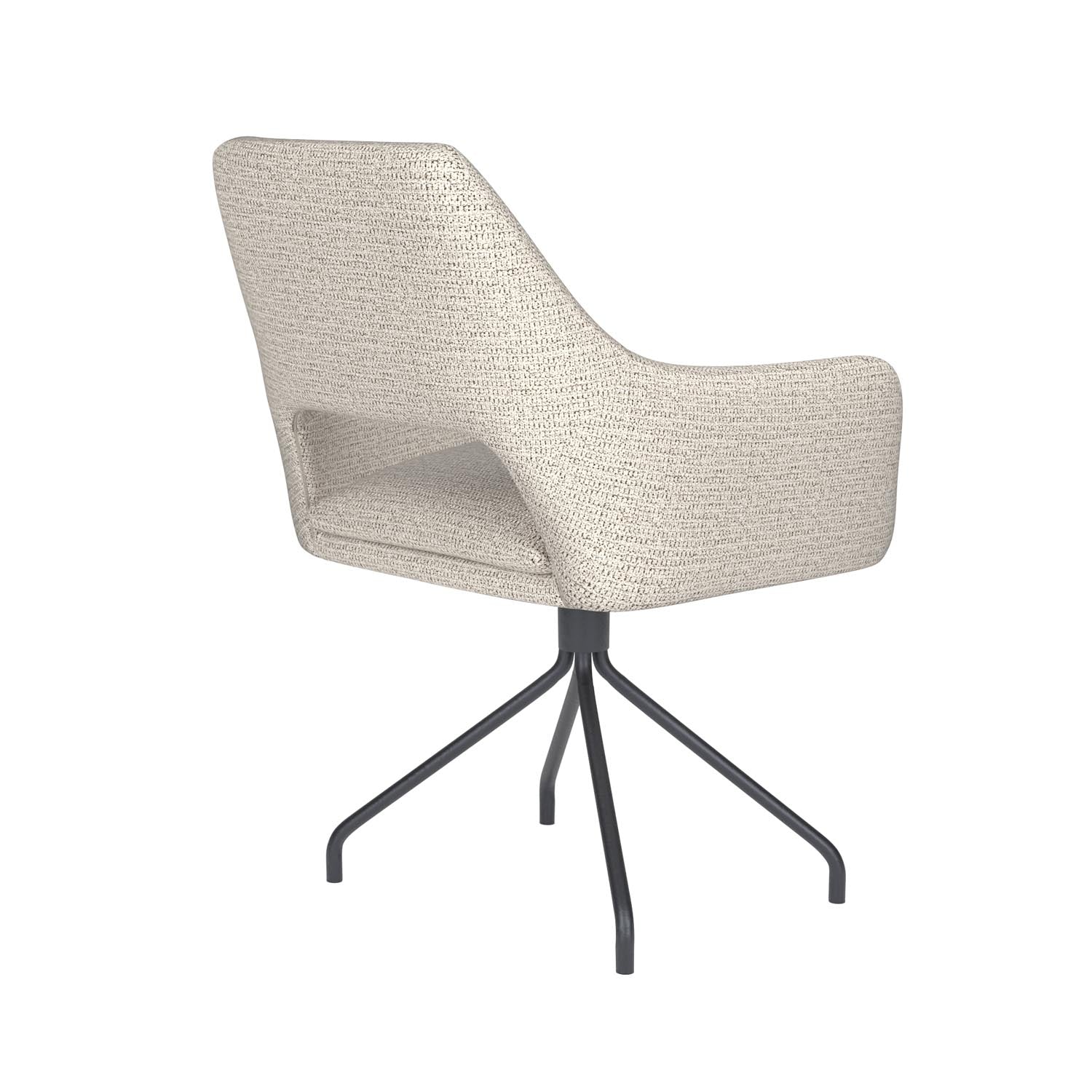 Stuhl Mos Spider Swivel in Off-White präsentiert im Onlineshop von KAQTU Design AG. Stuhl ist von White Label Living