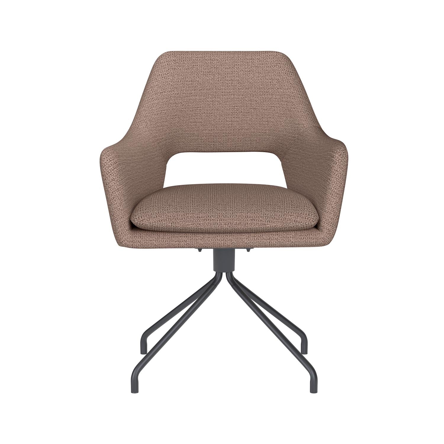 Stuhl Mos Spider Swivel in Taupe präsentiert im Onlineshop von KAQTU Design AG. Stuhl ist von White Label Living