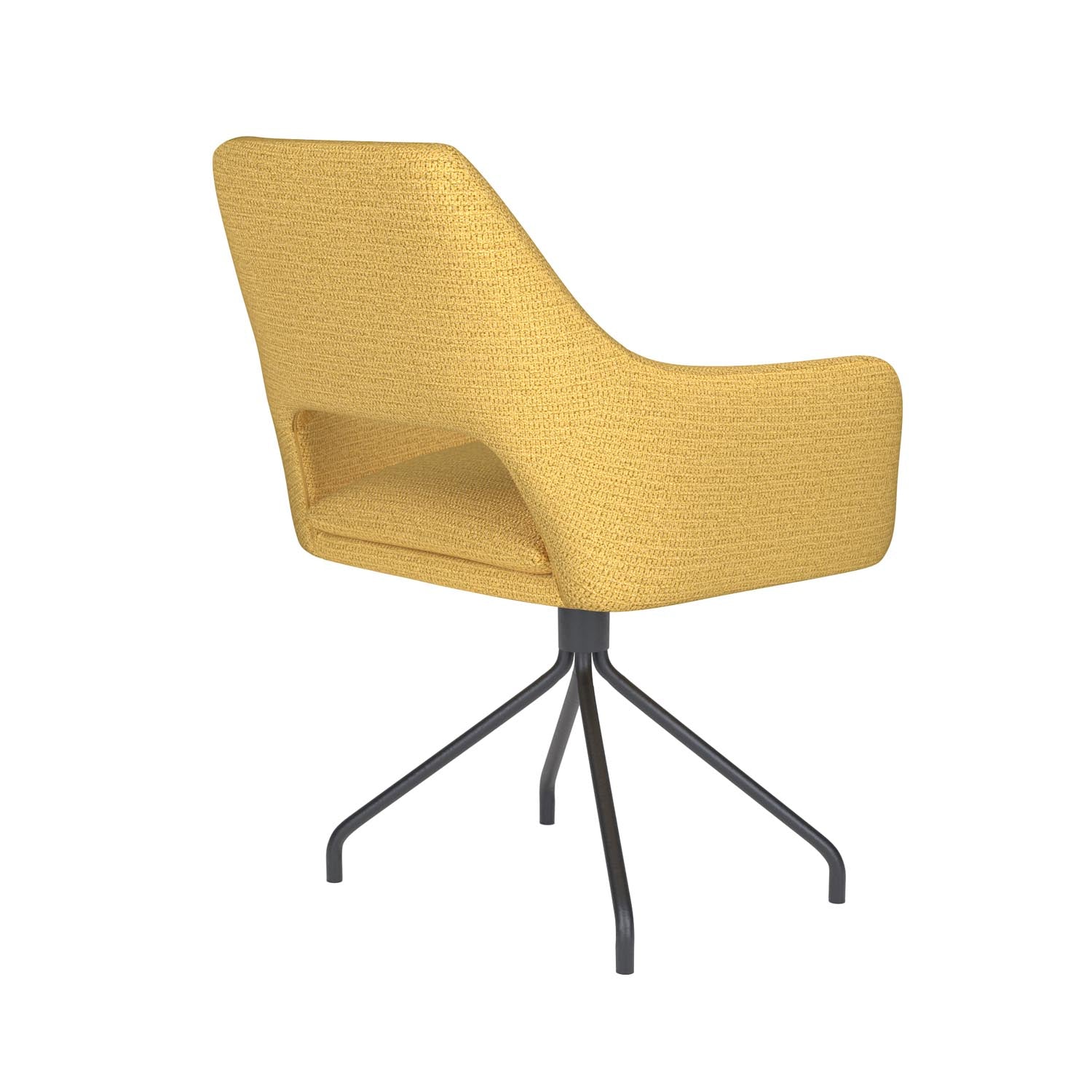 Stuhl Mos Spider Swivel in Ochre präsentiert im Onlineshop von KAQTU Design AG. Stuhl ist von White Label Living
