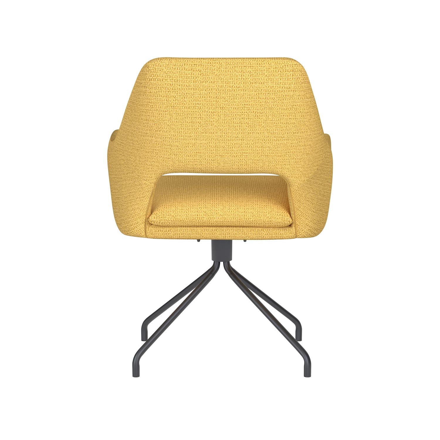 Stuhl Mos Spider Swivel in Ochre präsentiert im Onlineshop von KAQTU Design AG. Stuhl ist von White Label Living