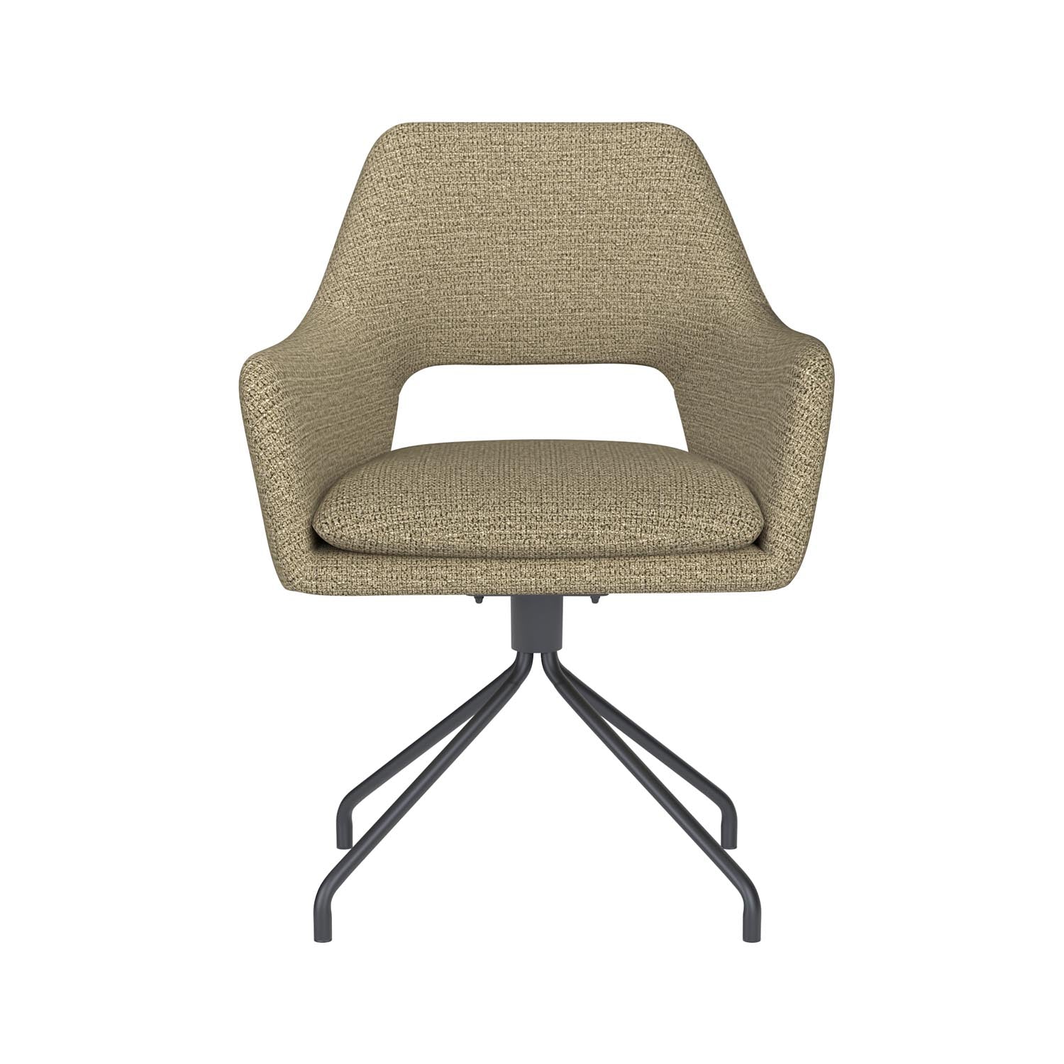 Stuhl Mos Spider Swivel in Grün präsentiert im Onlineshop von KAQTU Design AG. Stuhl ist von White Label Living