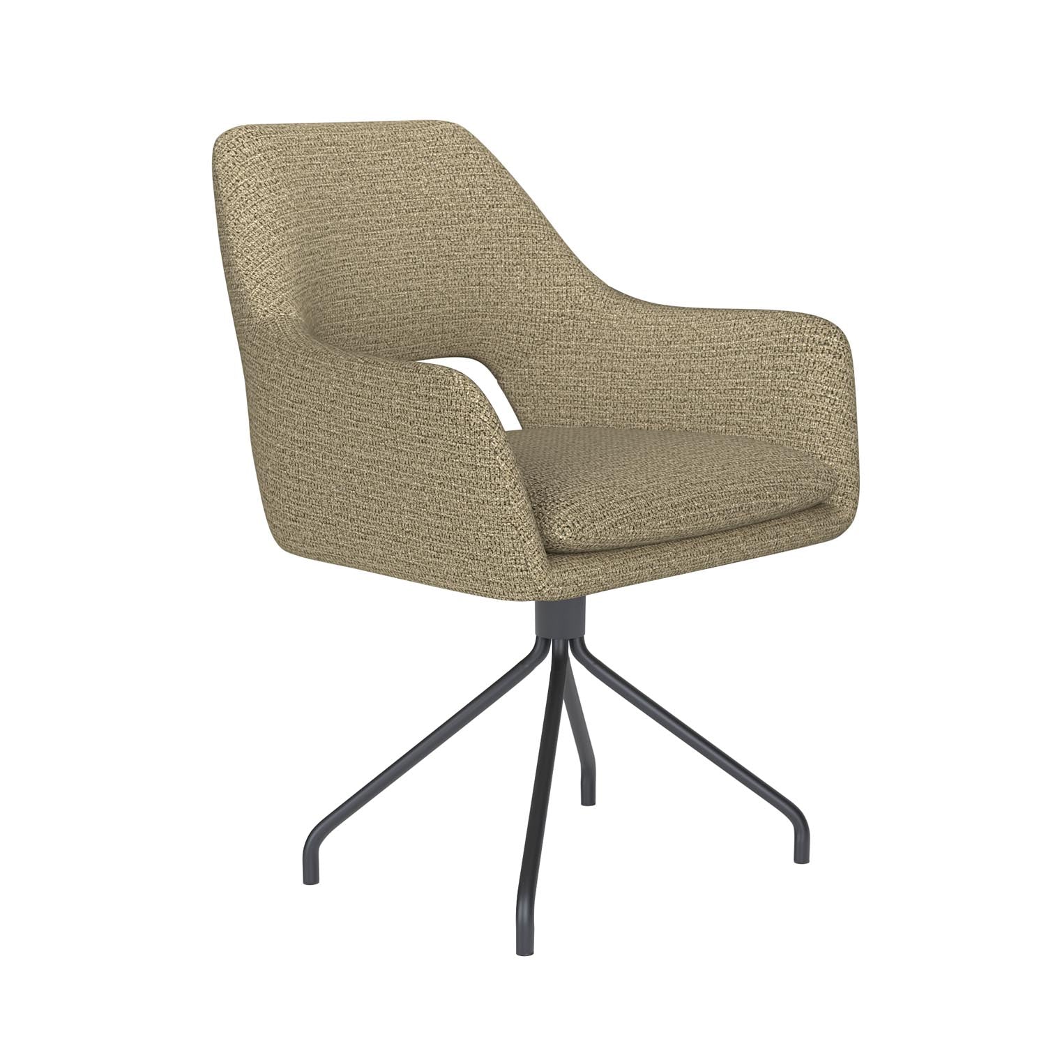 Stuhl Mos Spider Swivel in Grün präsentiert im Onlineshop von KAQTU Design AG. Stuhl ist von White Label Living