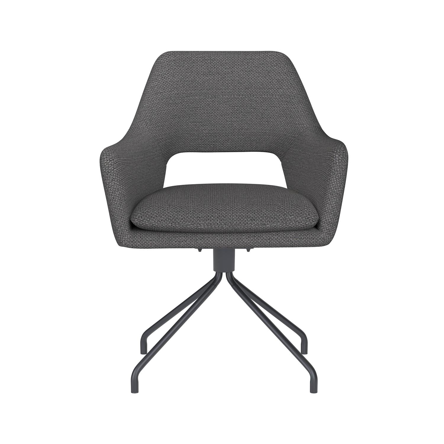 Stuhl Mos Spider Swivel in Grau präsentiert im Onlineshop von KAQTU Design AG. Stuhl ist von White Label Living