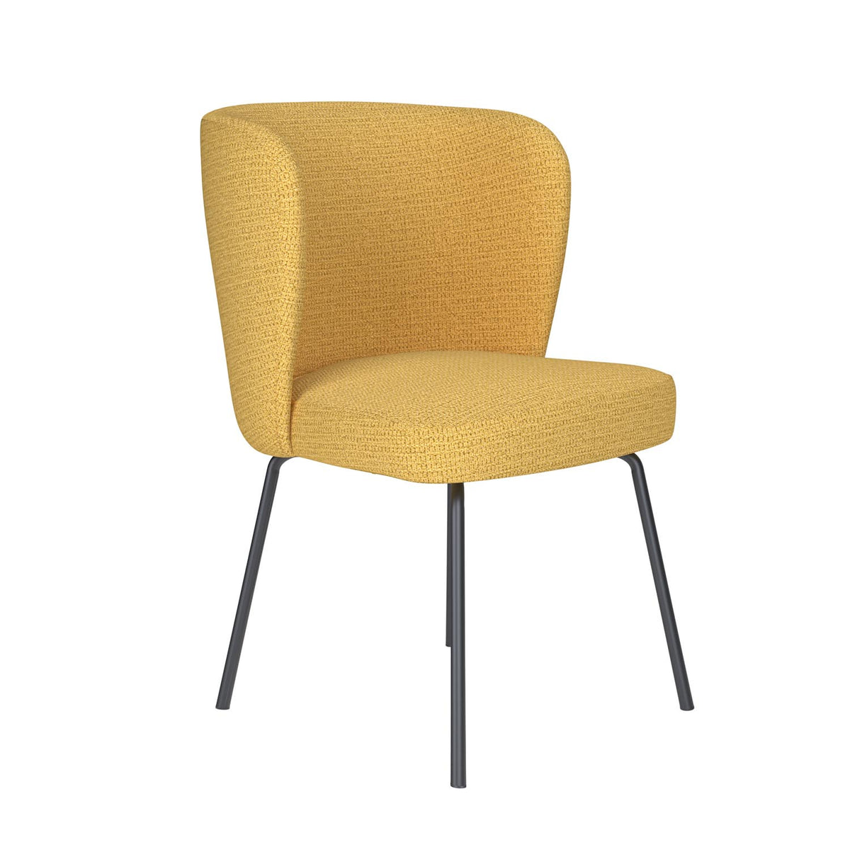 Stuhl Stan 4 Metal Legs in Gelb präsentiert im Onlineshop von KAQTU Design AG. Stuhl ist von White Label Living