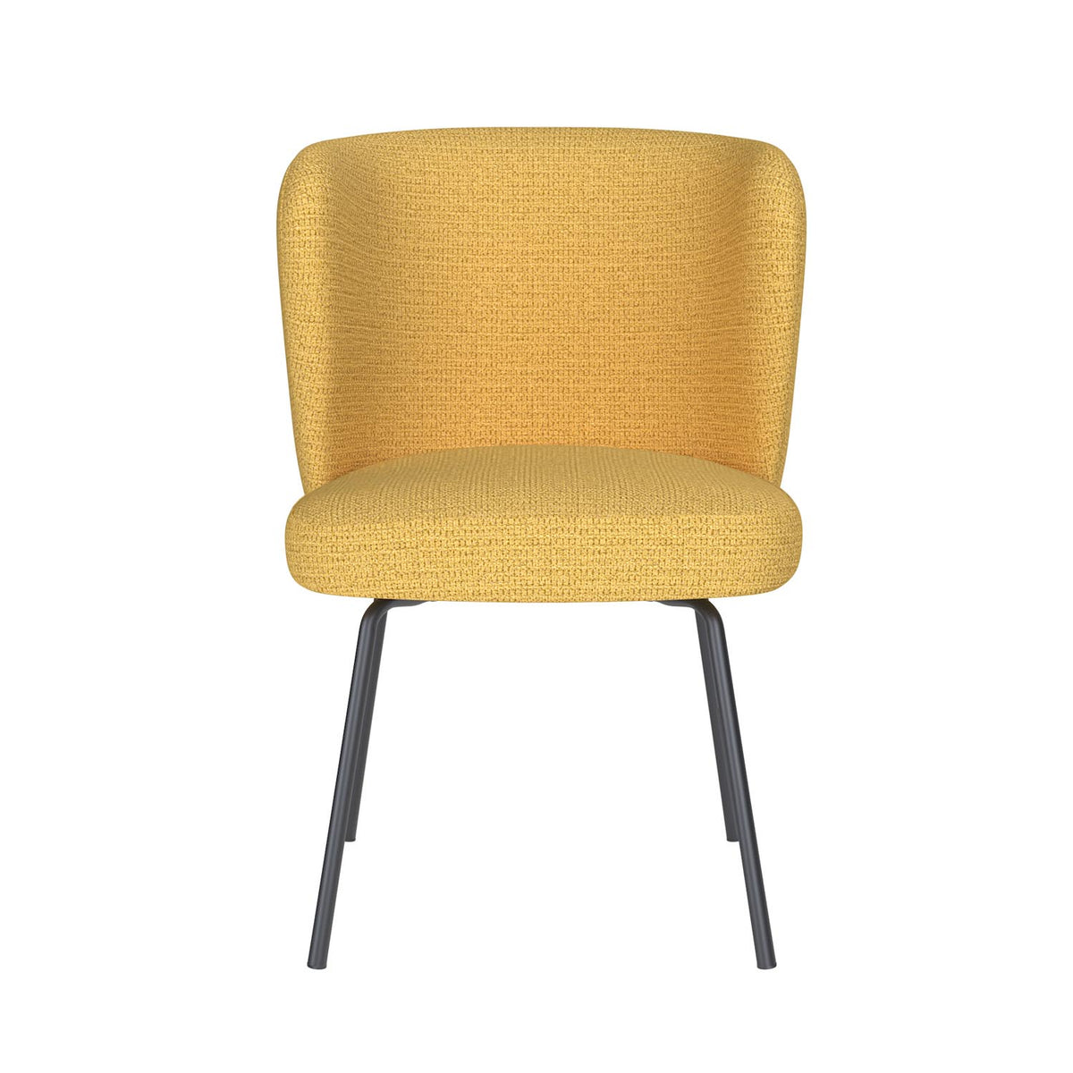 Stuhl Stan 4 Metal Legs in Gelb präsentiert im Onlineshop von KAQTU Design AG. Stuhl ist von White Label Living