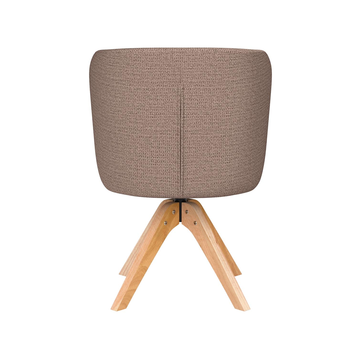 Stuhl Stan Wooden Swivel in Taupe präsentiert im Onlineshop von KAQTU Design AG. Stuhl ist von White Label Living