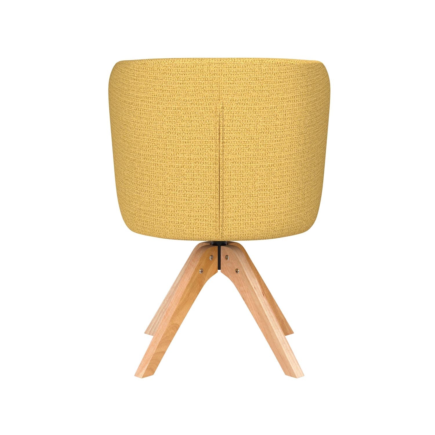 Stuhl Stan Wooden Swivel in Ochre präsentiert im Onlineshop von KAQTU Design AG. Stuhl ist von White Label Living