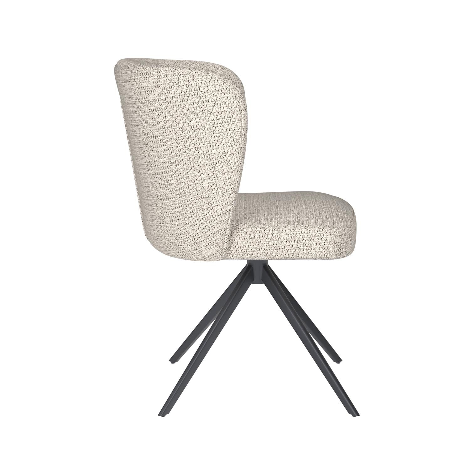 Stuhl Stan Metal Swivel in Off-White präsentiert im Onlineshop von KAQTU Design AG. Stuhl ist von White Label Living