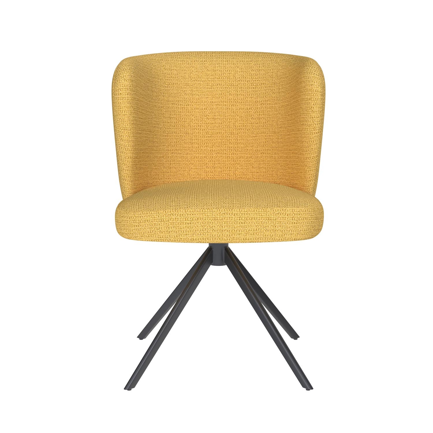 Stuhl Stan Metal Swivel in Ochre präsentiert im Onlineshop von KAQTU Design AG. Stuhl ist von White Label Living