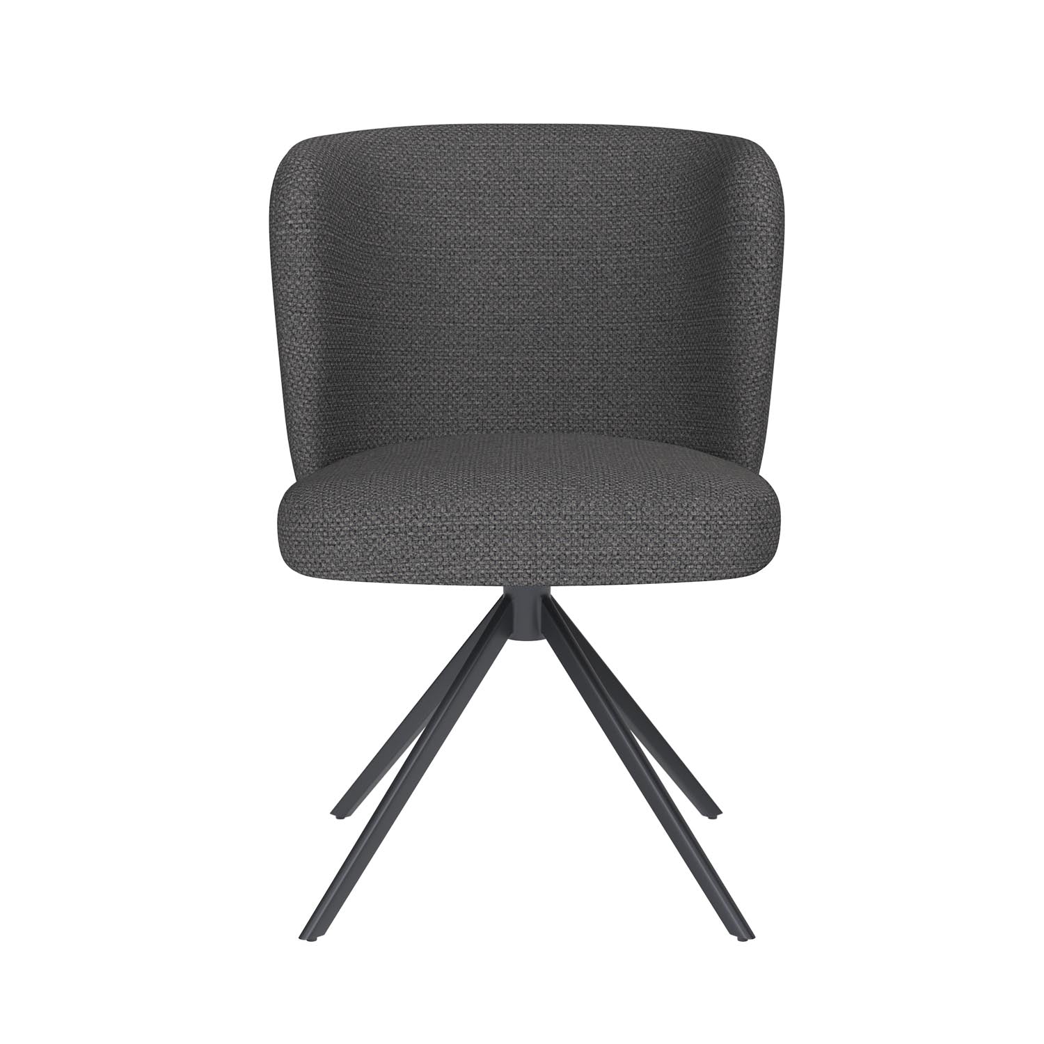 Stuhl Stan Metal Swivel in Grau präsentiert im Onlineshop von KAQTU Design AG. Stuhl ist von White Label Living