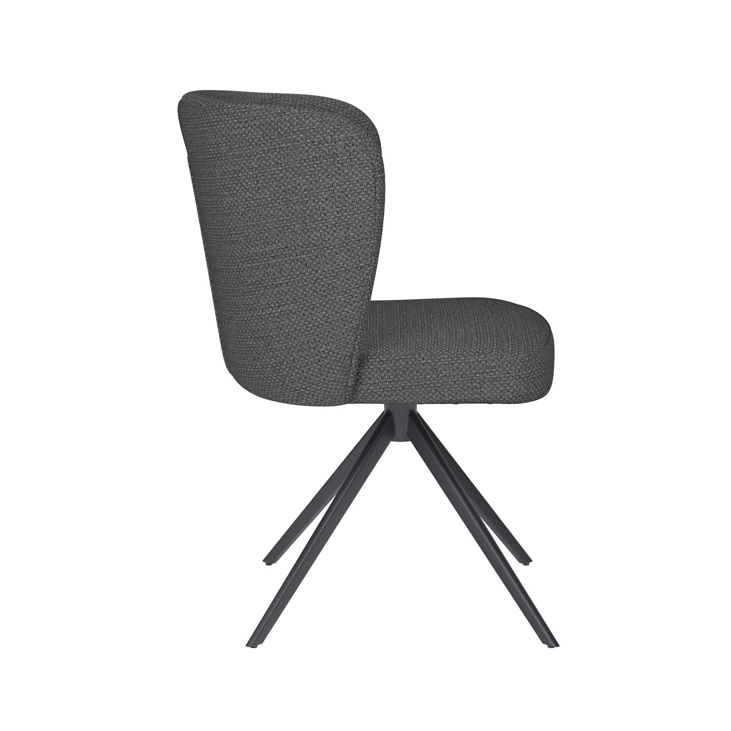 Stuhl Stan Metal Swivel in Grau präsentiert im Onlineshop von KAQTU Design AG. Stuhl ist von White Label Living