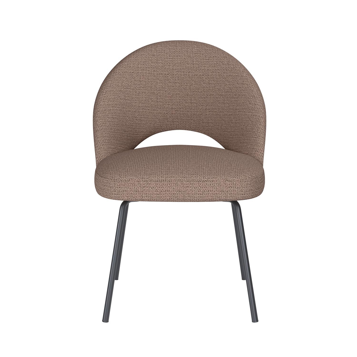 Stuhl Mick 4 Metal Legs in Taupe präsentiert im Onlineshop von KAQTU Design AG. Stuhl ist von White Label Living