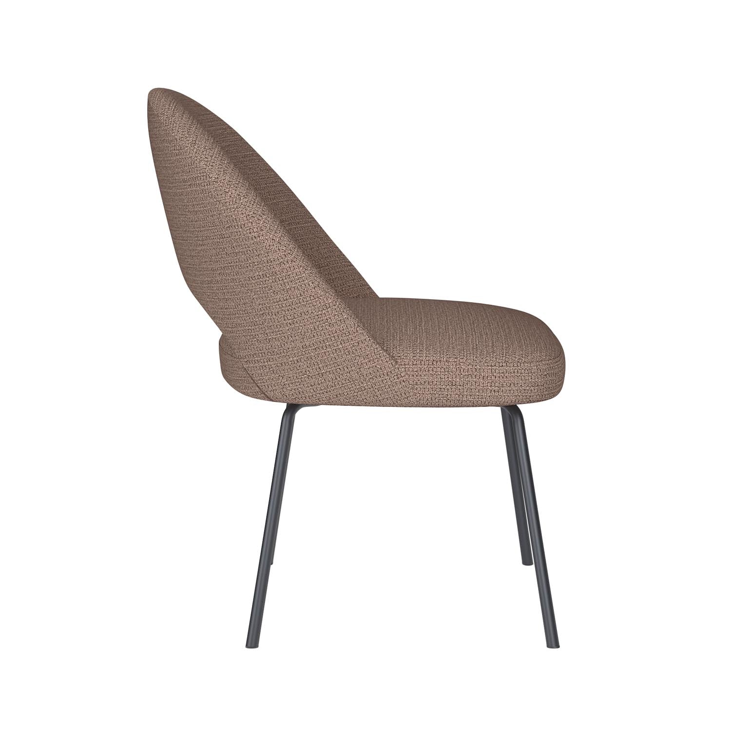 Stuhl Mick 4 Metal Legs in Taupe präsentiert im Onlineshop von KAQTU Design AG. Stuhl ist von White Label Living