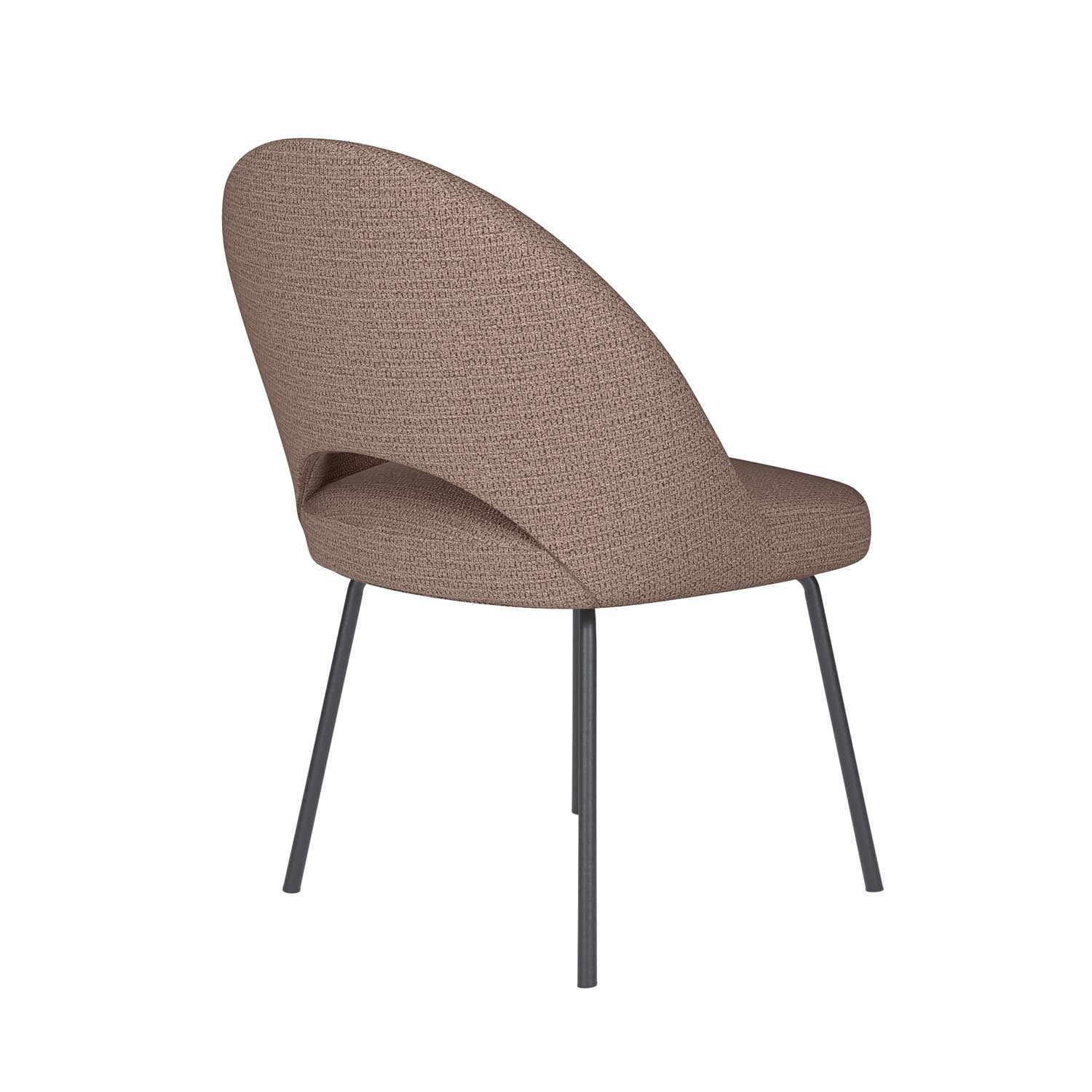 Stuhl Mick 4 Metal Legs in Taupe präsentiert im Onlineshop von KAQTU Design AG. Stuhl ist von White Label Living