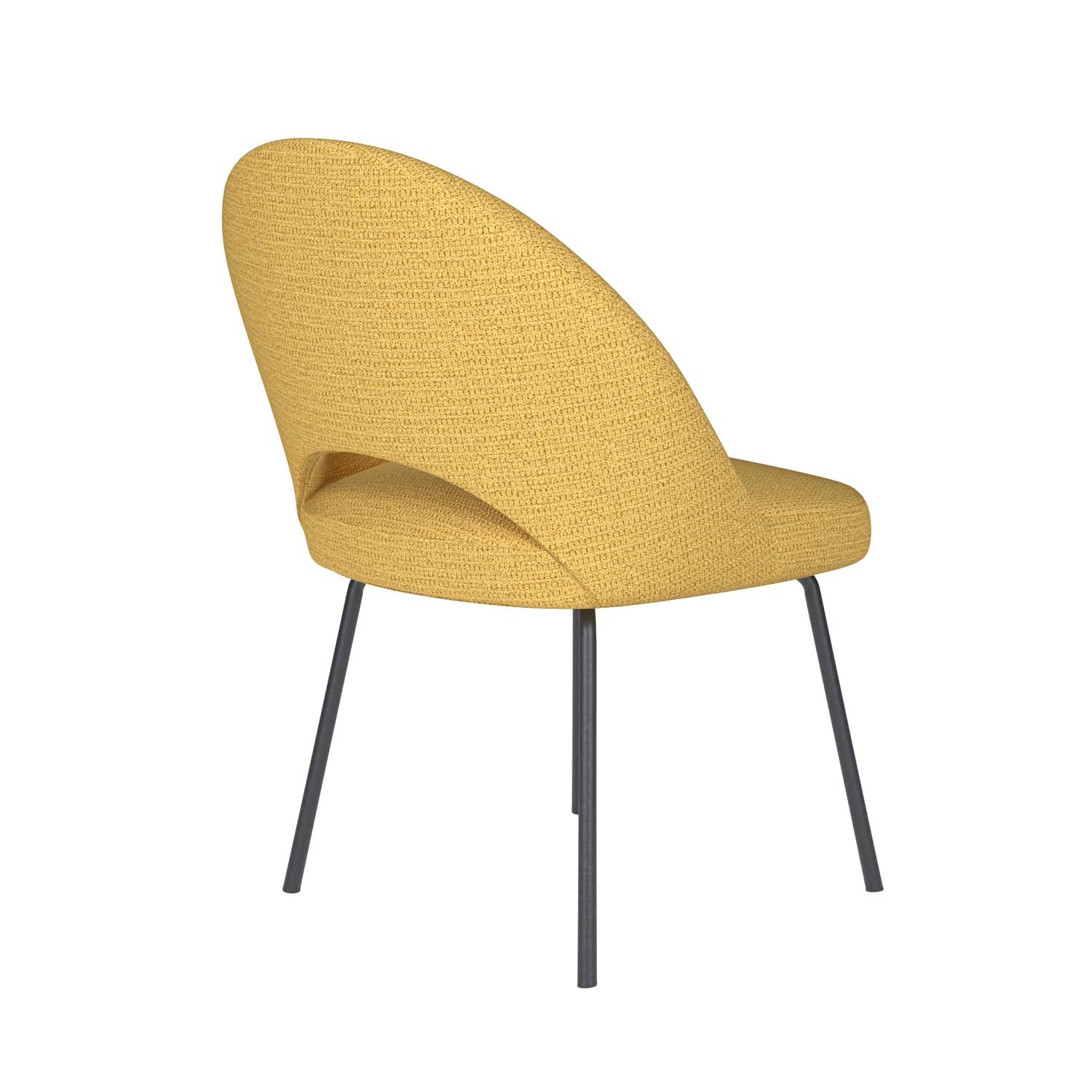 Stuhl Mick 4 Metal Legs in Ochre präsentiert im Onlineshop von KAQTU Design AG. Stuhl ist von White Label Living