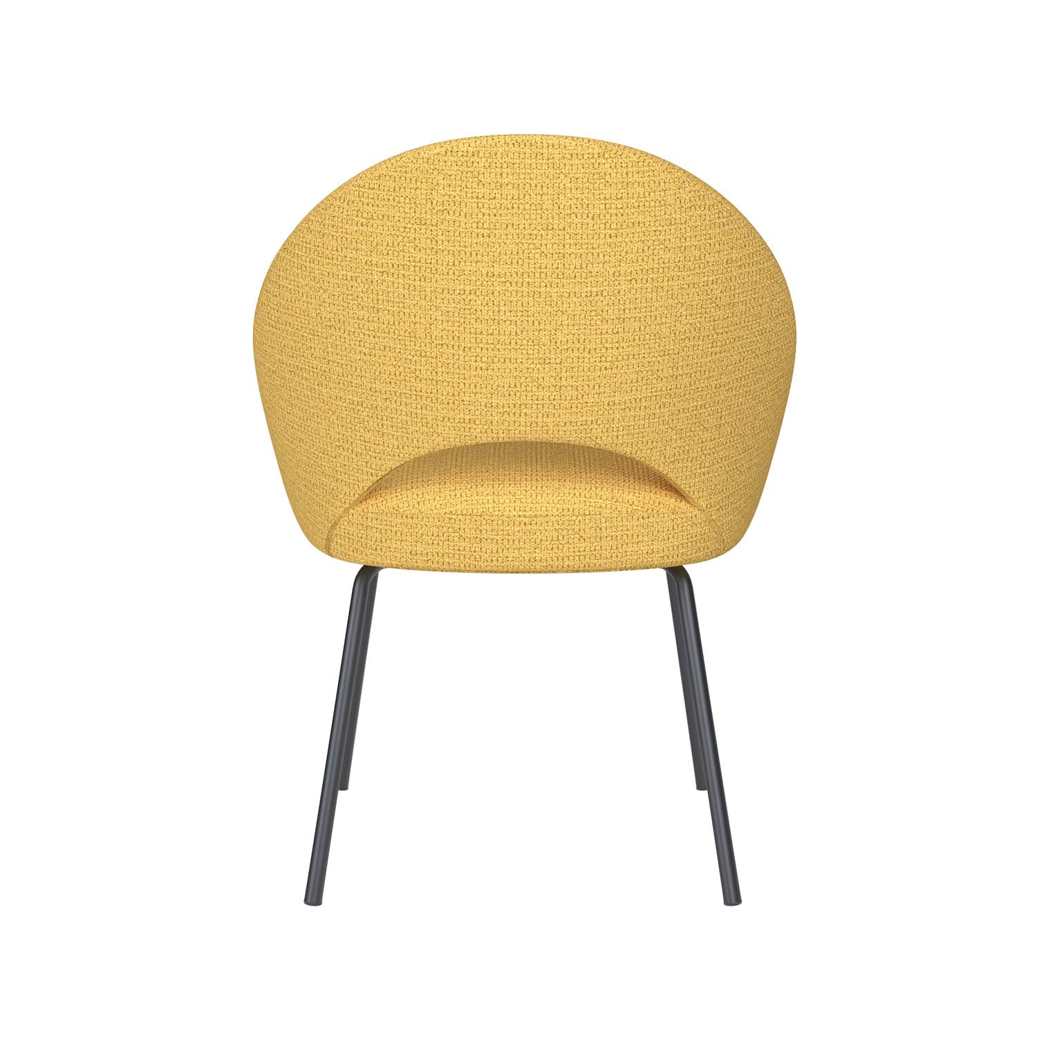 Stuhl Mick 4 Metal Legs in Ochre präsentiert im Onlineshop von KAQTU Design AG. Stuhl ist von White Label Living